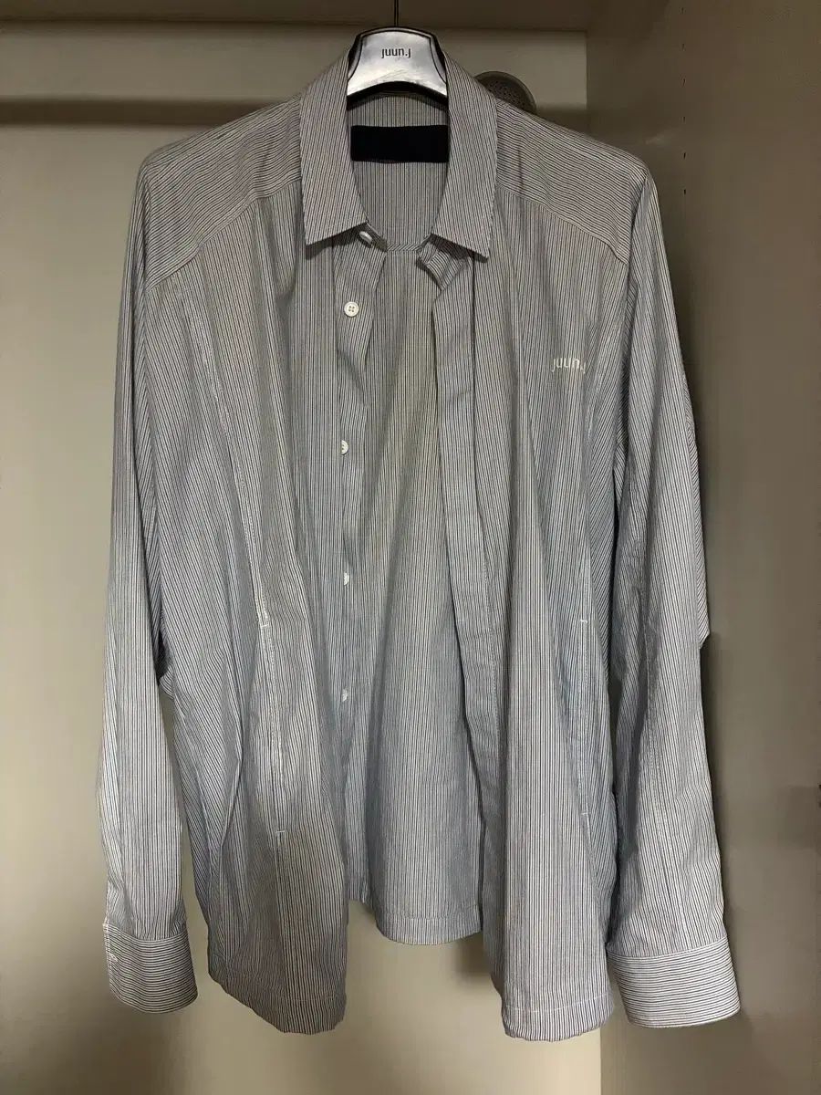 ジュンジェイ ブルー ストライプ COACH コーチ シャツ 46