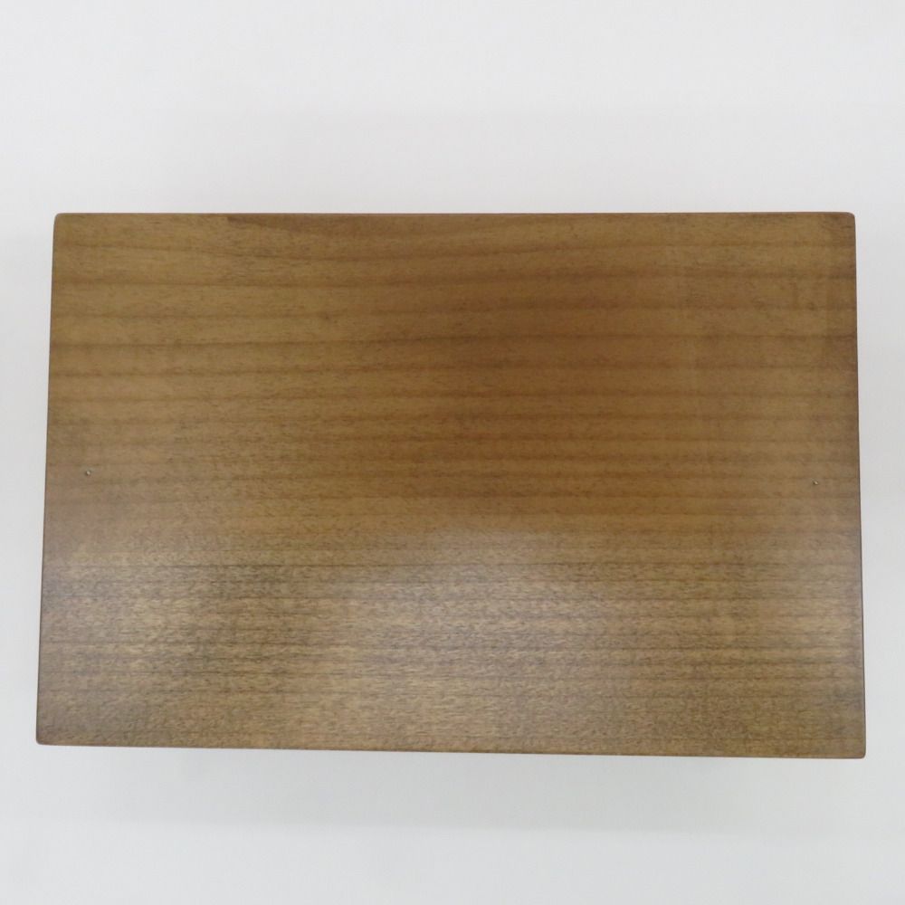 骨董・民芸品 軽井沢彫 工芸品 シバサキ 桜彫刻 木製 文箱 文章箱