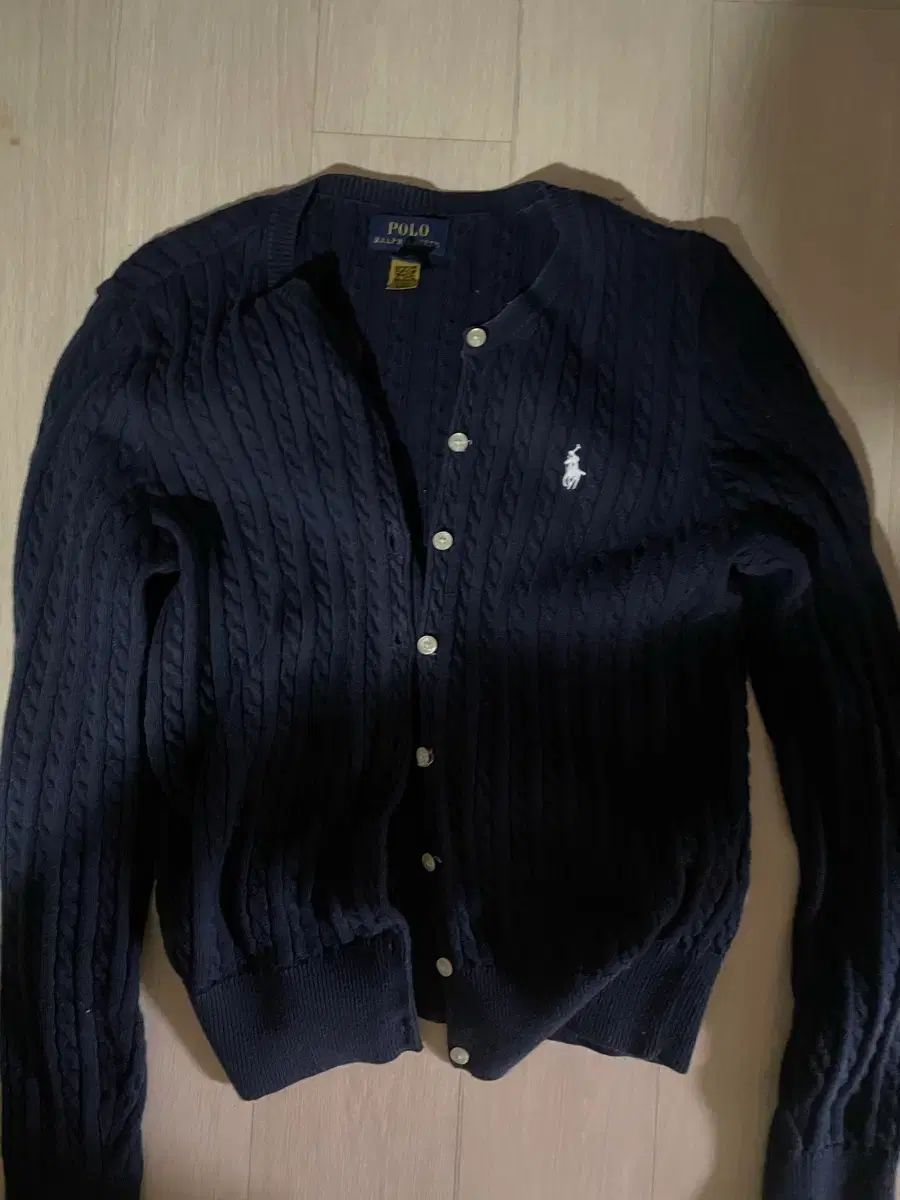 ポロ ラルフローレン ガールズ L ネイビー カーディガン