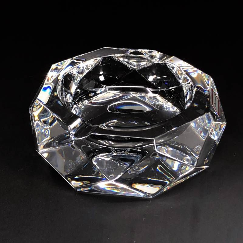 美品・箱付き】Baccarat バカラ／アッシュトレイ 灰皿／クリスタル