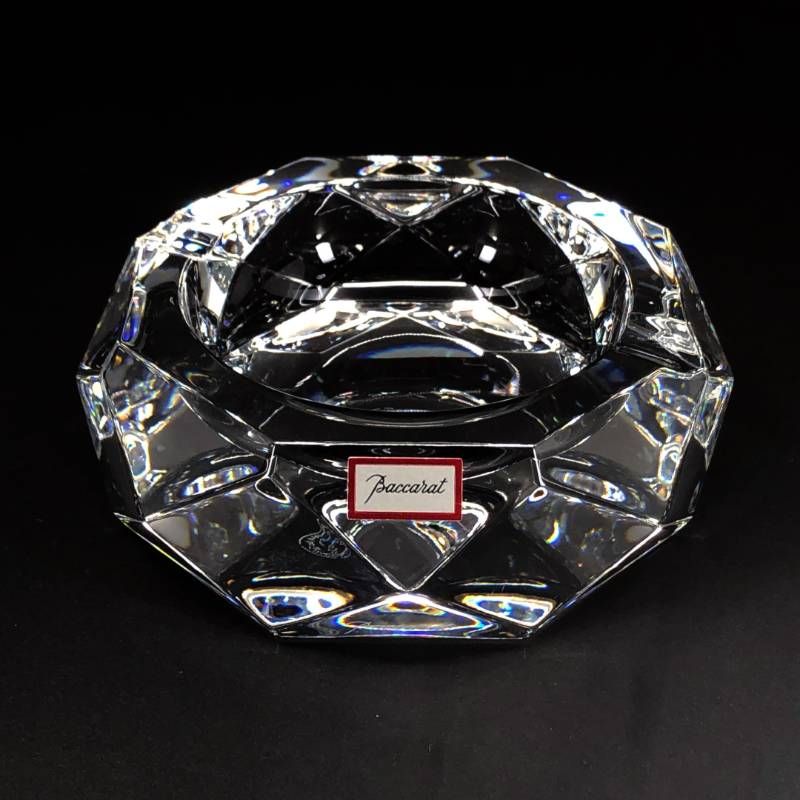 美品・箱付き】Baccarat バカラ／アッシュトレイ 灰皿／クリスタル