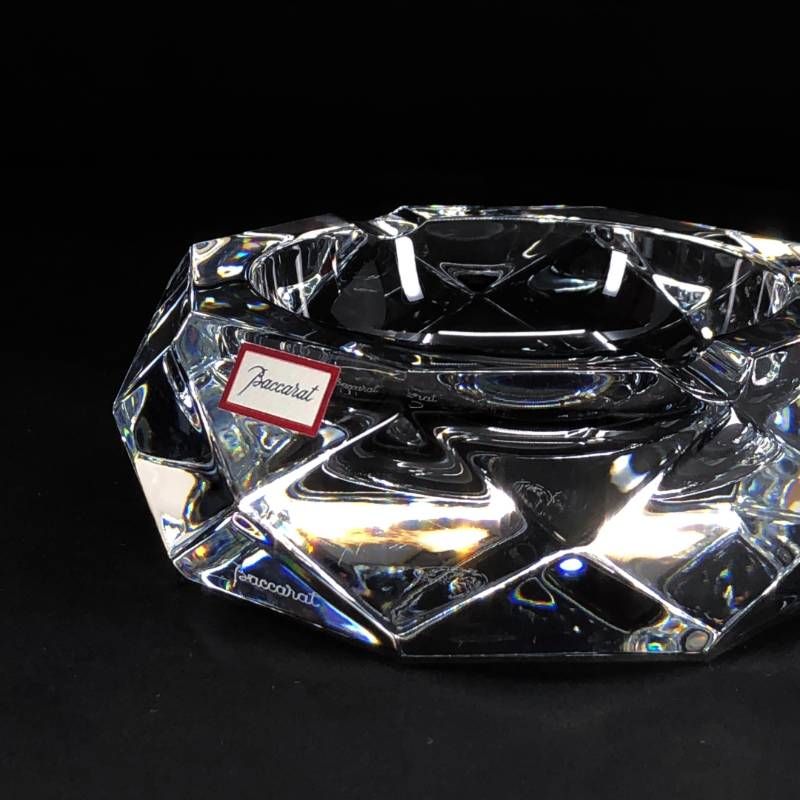美品・箱付き】Baccarat バカラ／アッシュトレイ 灰皿／クリスタル