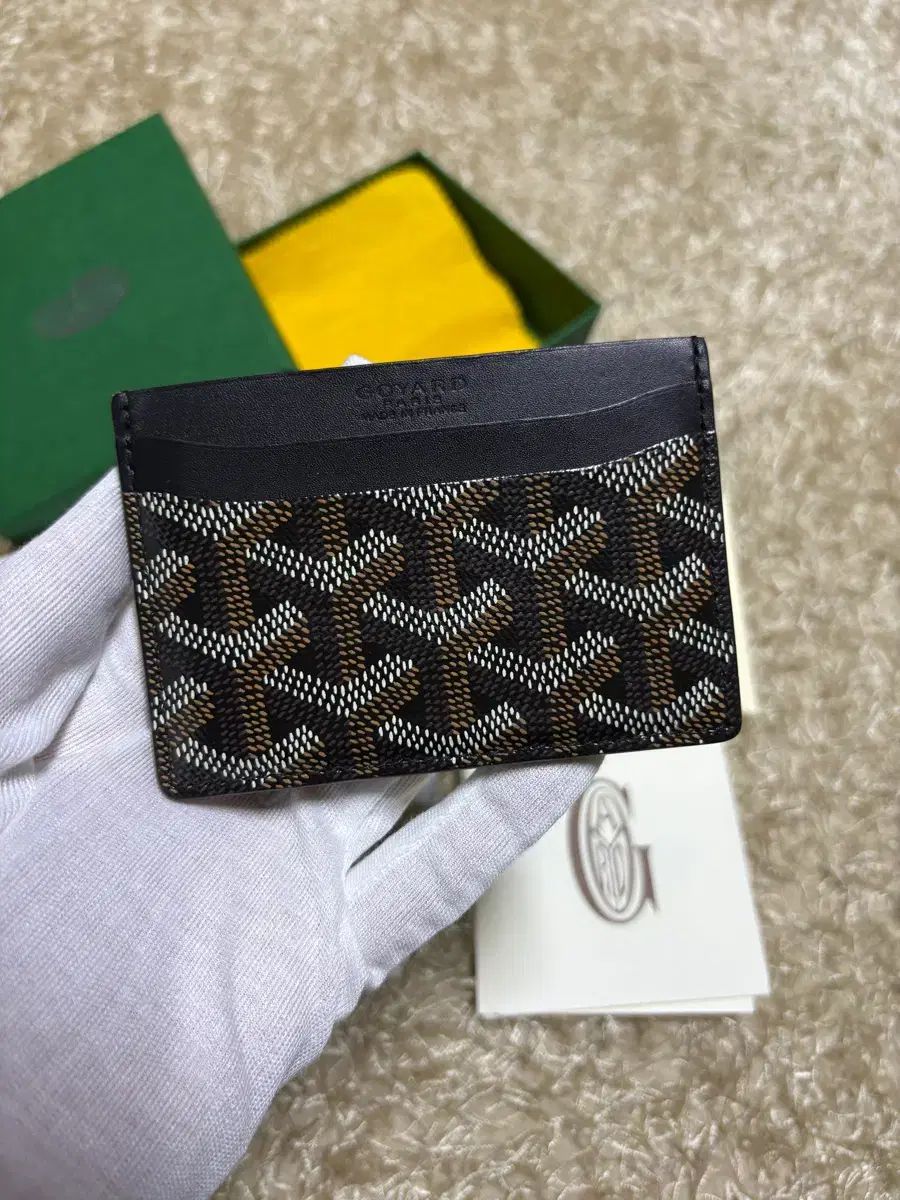 OS ゴヤール サン ルイ カードウォレット ブラック