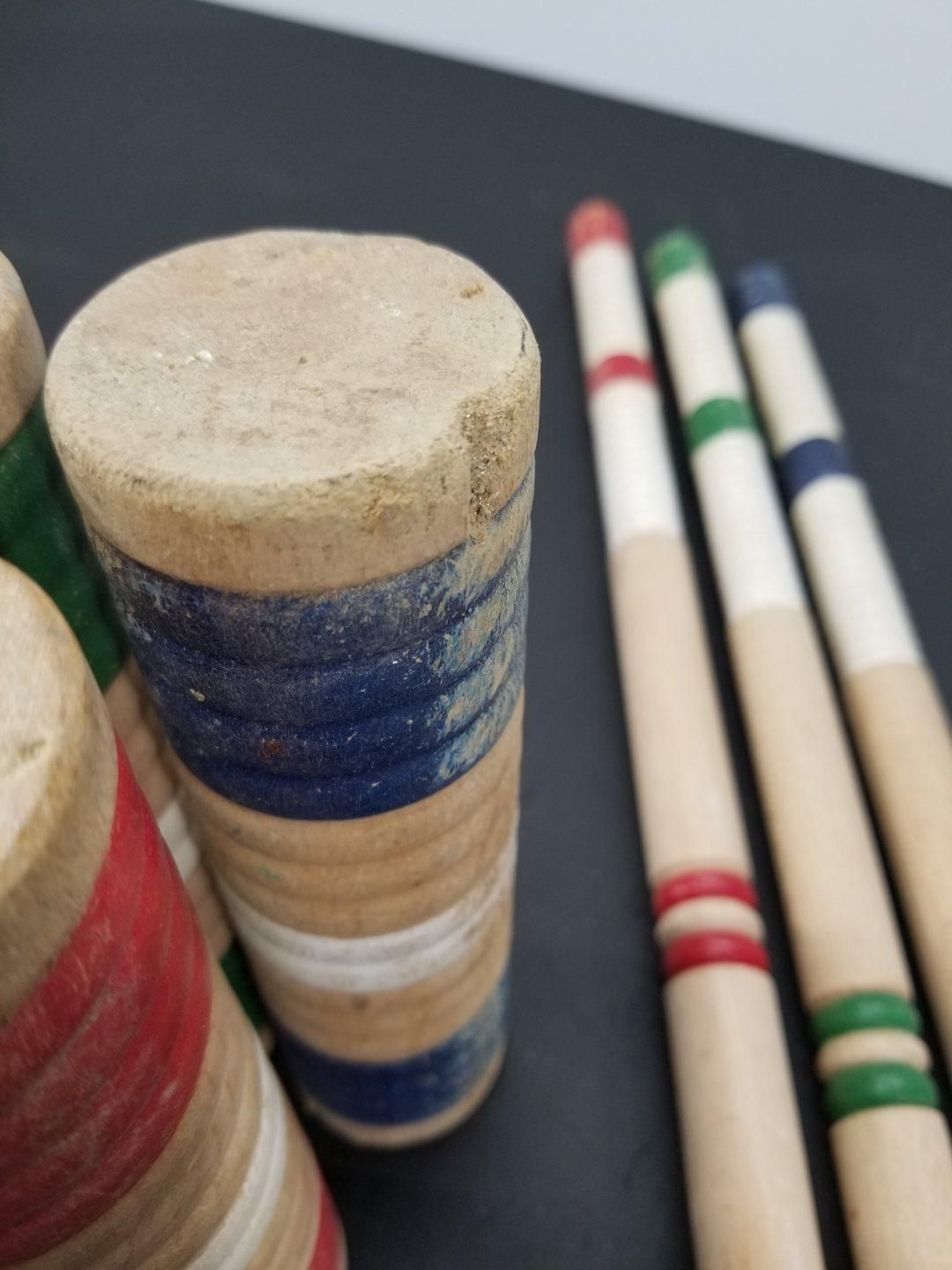 ゲートボール 木製スティック 3本セット A4893B10