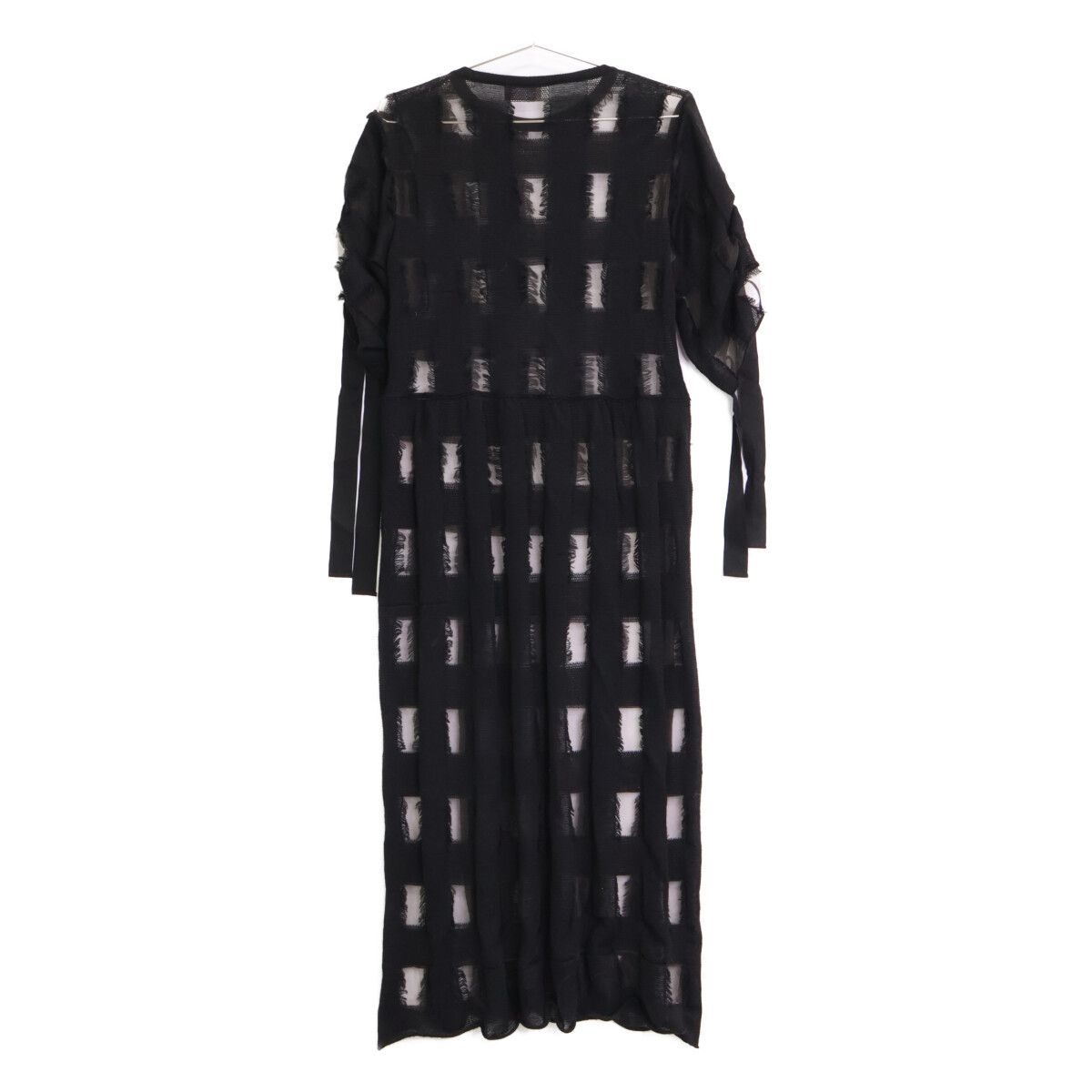 RED VALENTINO レッドヴァレンチノ QR3KD06H3VM ﾌﾞﾗｯｸ ﾚｰｽ 半袖ﾜﾝﾋﾟｰｽ