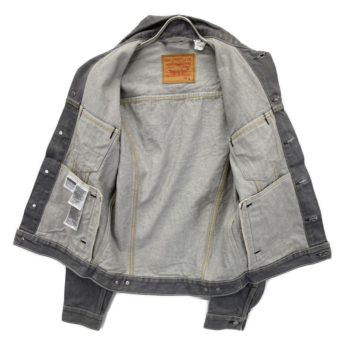 LEVI'S リーバイス 70797-0002 ｸﾞﾚｰ ﾒｷｼｺ製 ﾃﾞﾆﾑﾄﾗｯｶｰｼﾞｬｹｯﾄ S - メルカリ