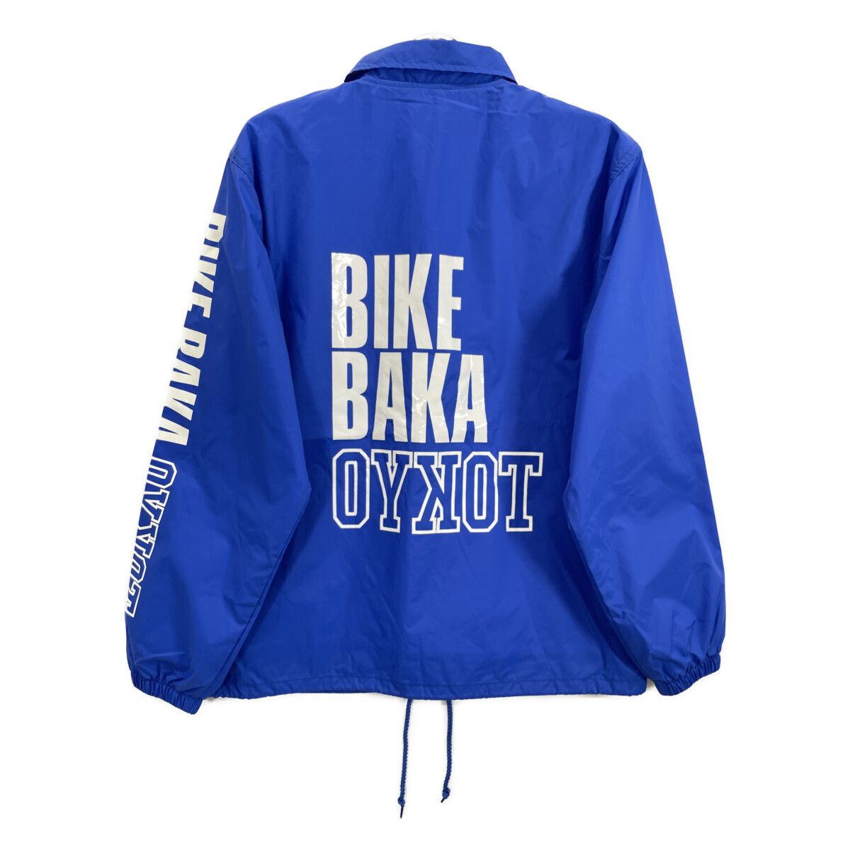コーチジャケット 青 BIKE BAKA ﾌﾞﾙｰ BIKE BAKA TOKYO ｺｰﾁｼﾞｬｹｯﾄ M 【公式通販】