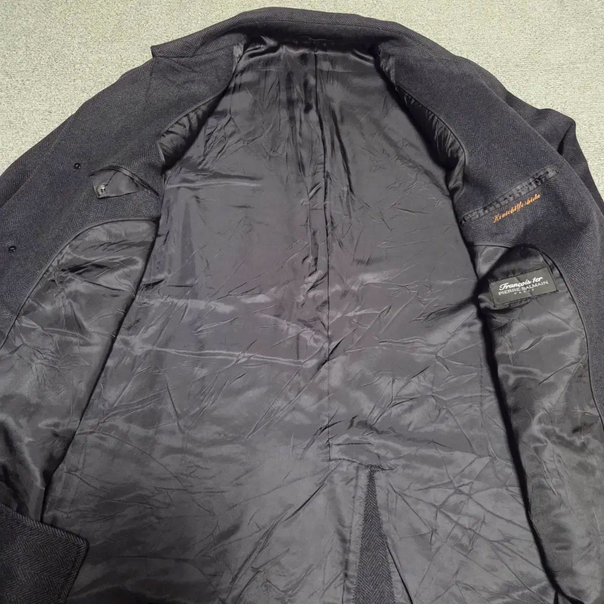 BALMAIN バルマン カシミア ウール100% ロングコート L(100) - メルカリ