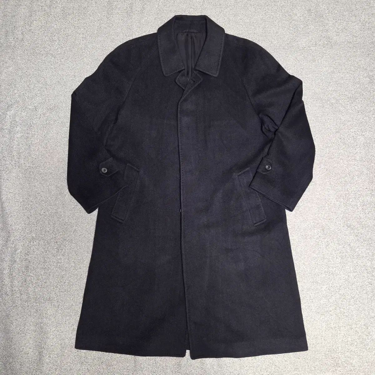 BALMAN バルマン カシミヤ100% ロングコート Lブラック 極美品◇PIERRE BALMAIN◇バルマン カシミヤ100% ロングコート 楽天