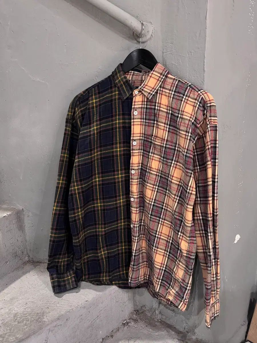 Gostar De Fuga パッチワーク シャツ チェック柄