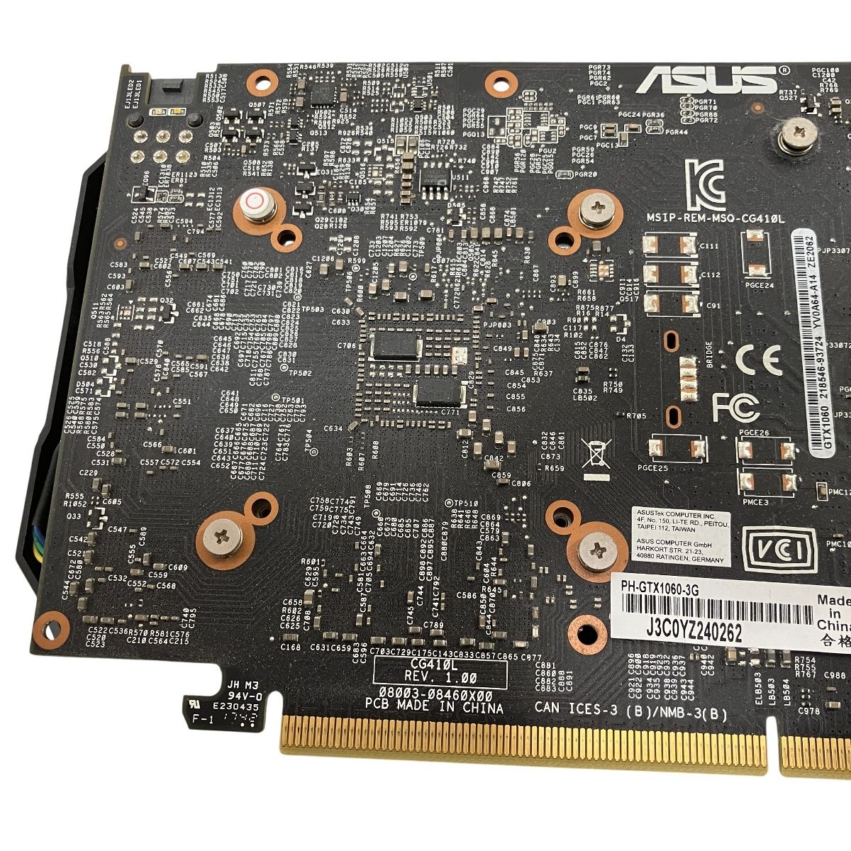 ASUS PH-GTX1060-3GB グラフィックボード グラボ PCパーツ 中古