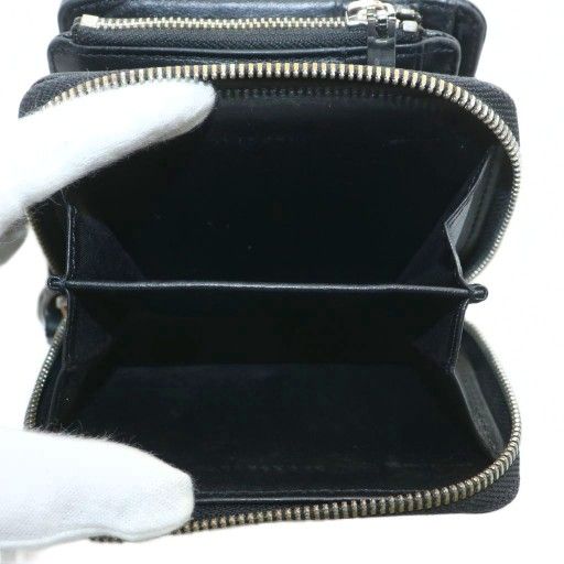 ディーゼル DIESEL 財布 二つ折り レザー ラウンドファスナー Dロゴ 黒