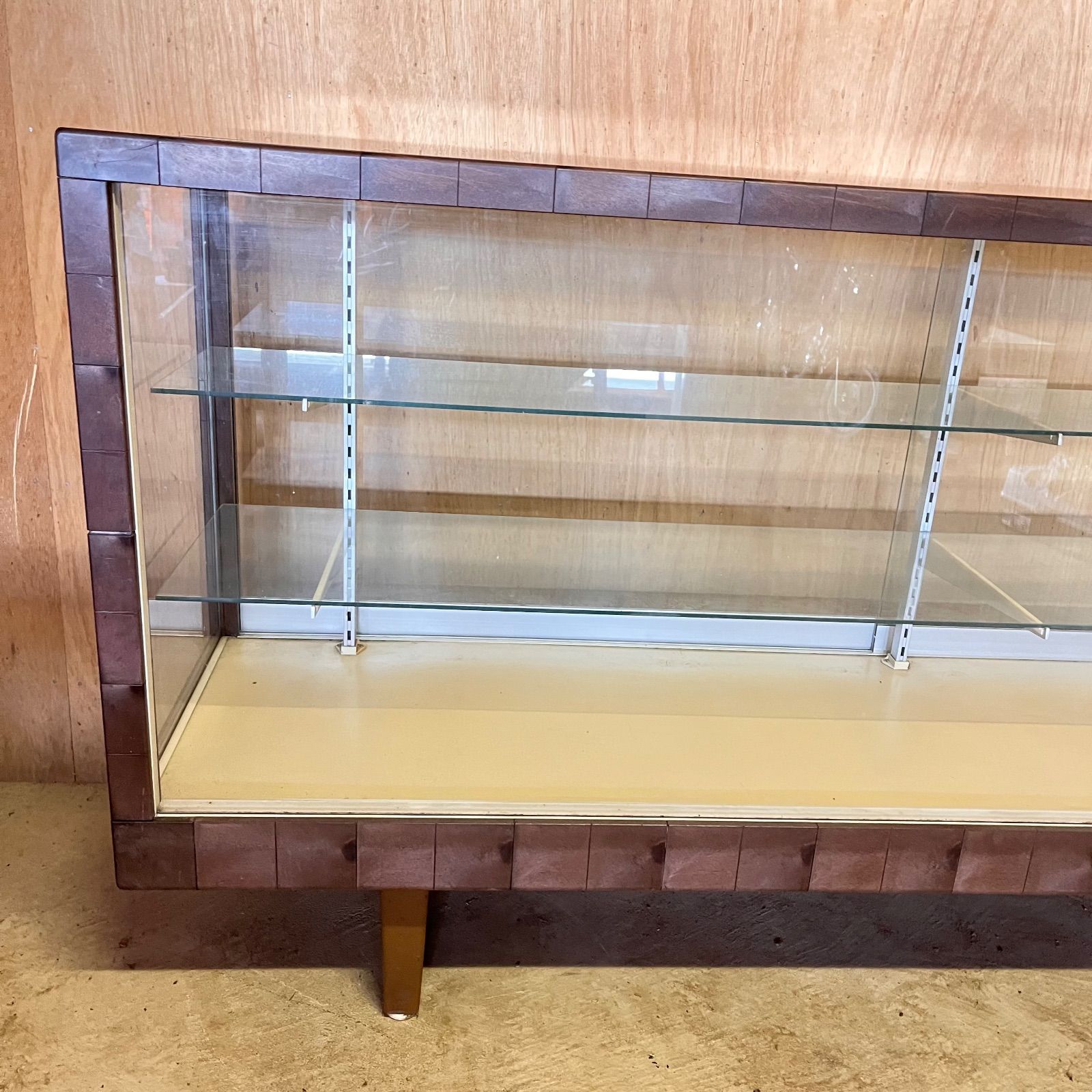 ヴィンテージ ガラスショーケース 古家具 古道具 店舗什器