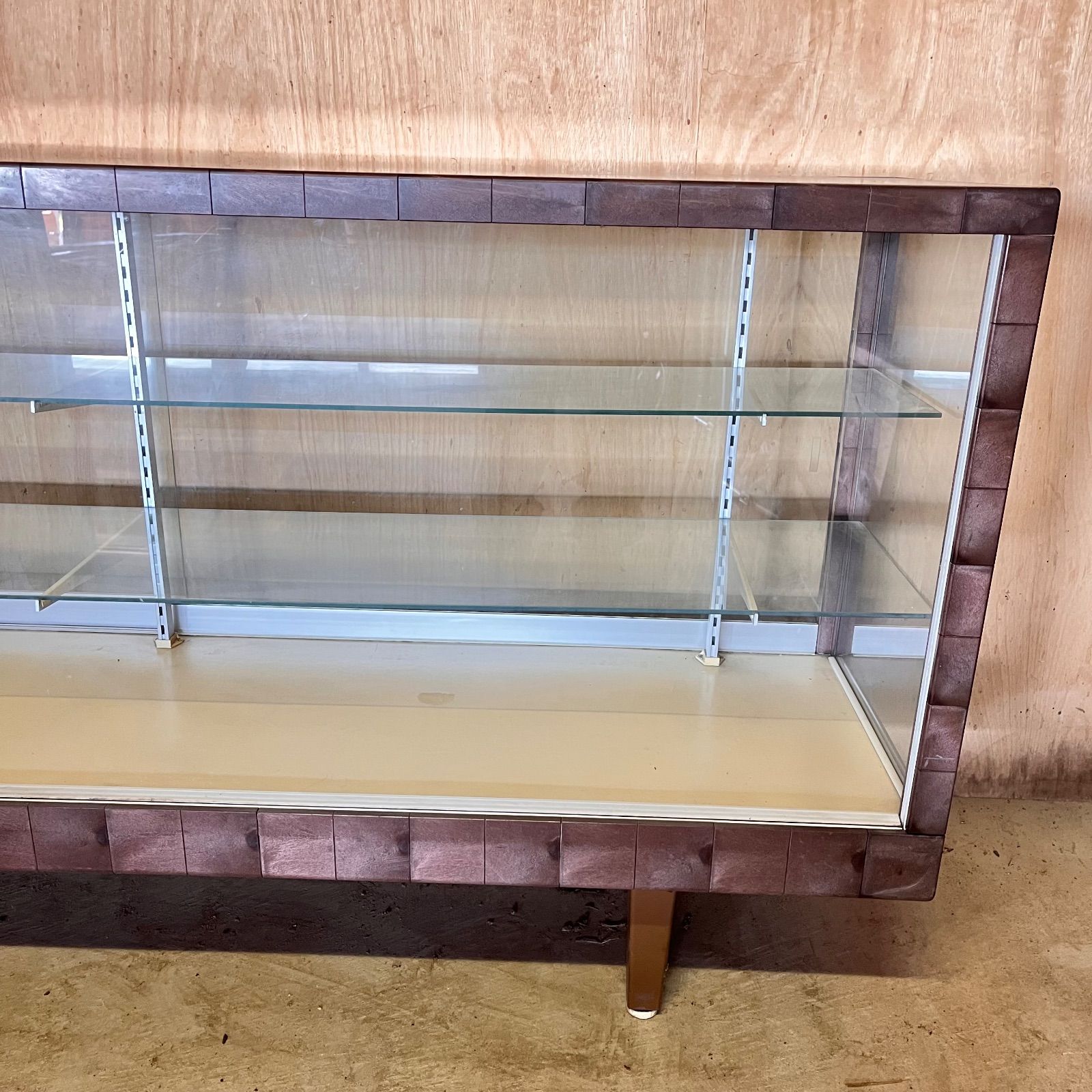 ヴィンテージ ガラスショーケース 古家具 古道具 店舗什器