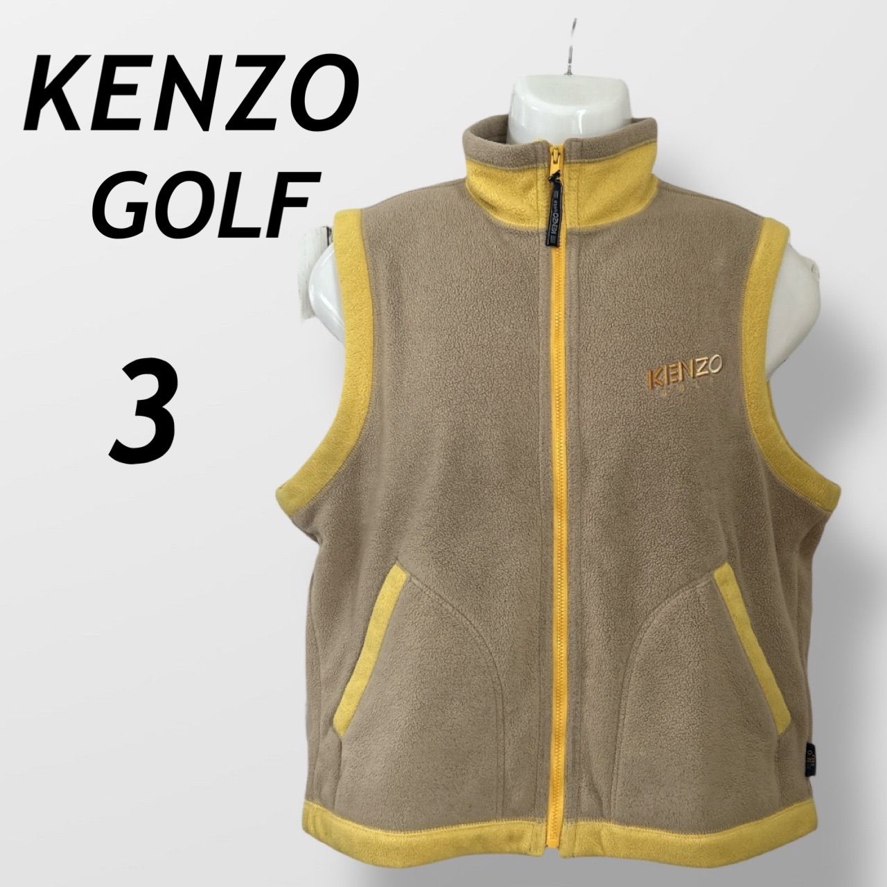 KENZO GOLF ケンゾーゴルフ メンズ フリースベスト 3 ゴルフウェア