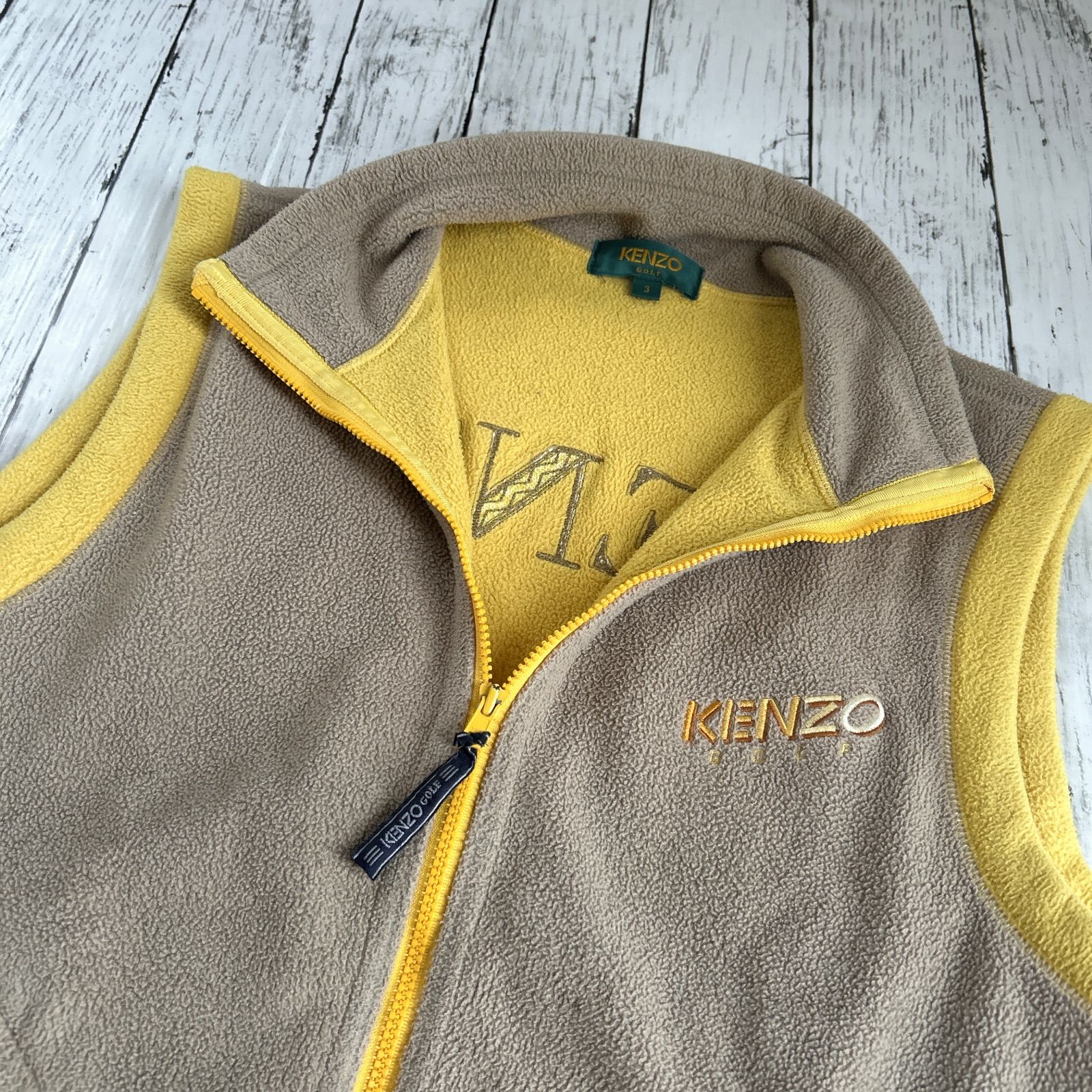 KENZO GOLF ケンゾーゴルフ メンズ フリースベスト 3 ゴルフウェア