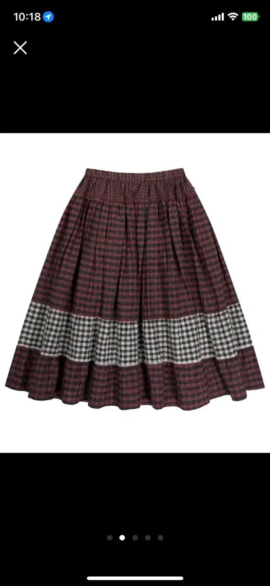 コイセイオ ウール CHECK スカート レッド