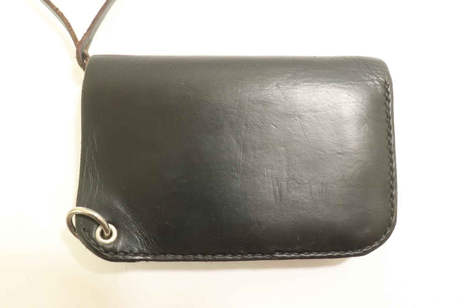 MAGUKING FACTORY メンズ財布 -- ミドルトラッカーウォレット 黒 ブラック レザー