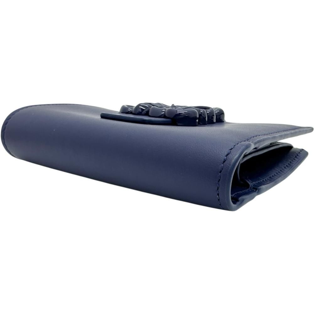  LOEWE ロエベ アナグラム 二つ折り財布 レザー ブルーレザー ブルー金具 レディース BL 二つ折り財布 折り財布