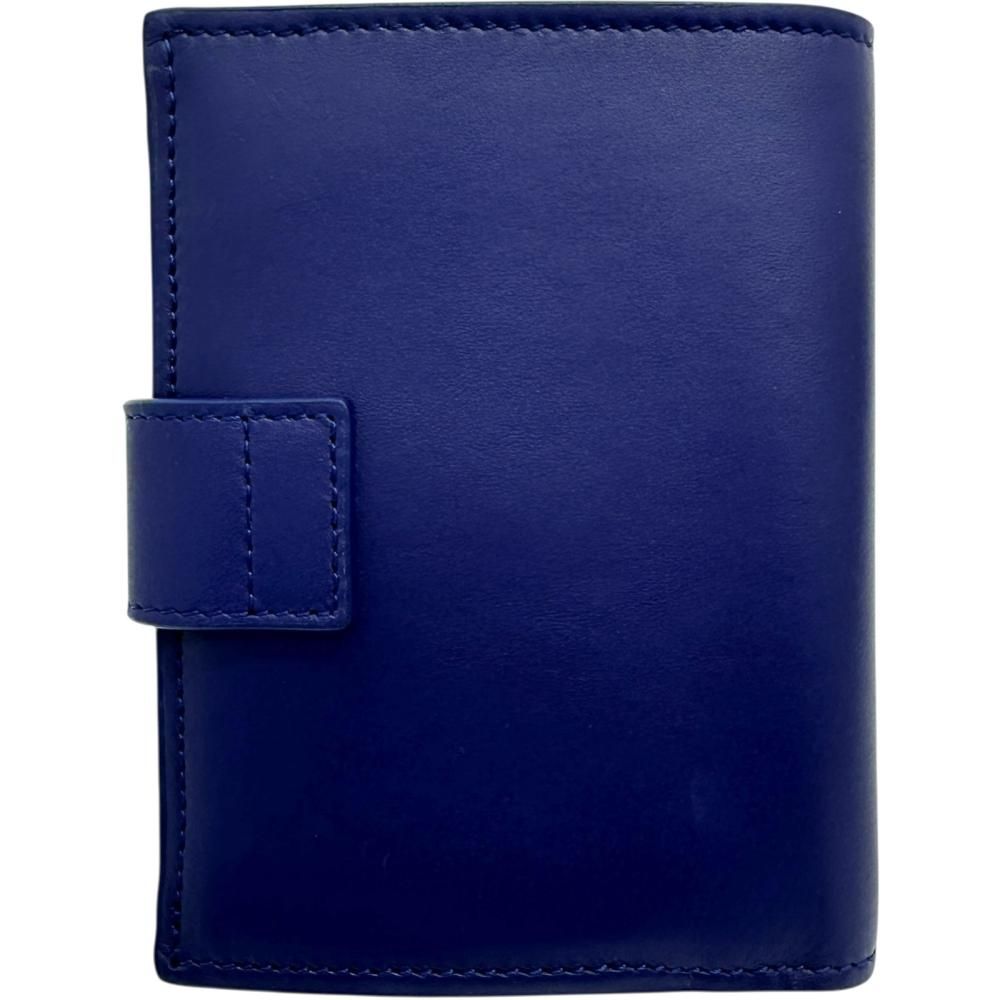 LOEWE/ロエベ】アナグラム 二つ折り財布 レザー ブルーレザー/ブルー