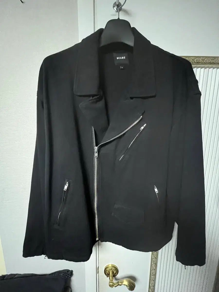 最も安い ビームス コットン ダブル ライダース ジャケット ブラック L