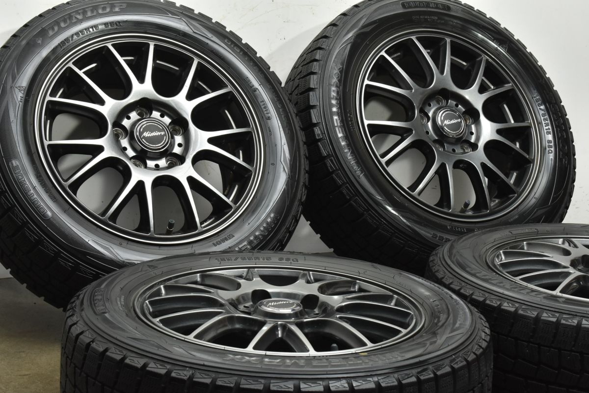 交換用に ミスティーレ 15 in 6 J 53 PCD 114 3 ダンロップ ウインターマックス WM 01 185 65 R フリード ジャパンタクシー