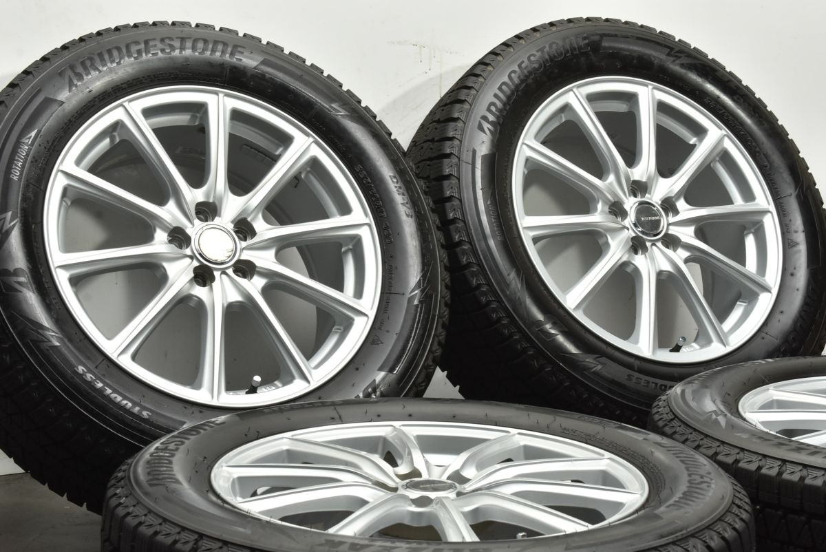 バリ溝 エコフォルム 17 in 7 J 50 PCD 100 ブリヂストン ブリザック DM V 3 225 60 R GT系 XV SJ フォレスター BR レガシィアウトバック 17インチ タイヤ ホイールセット