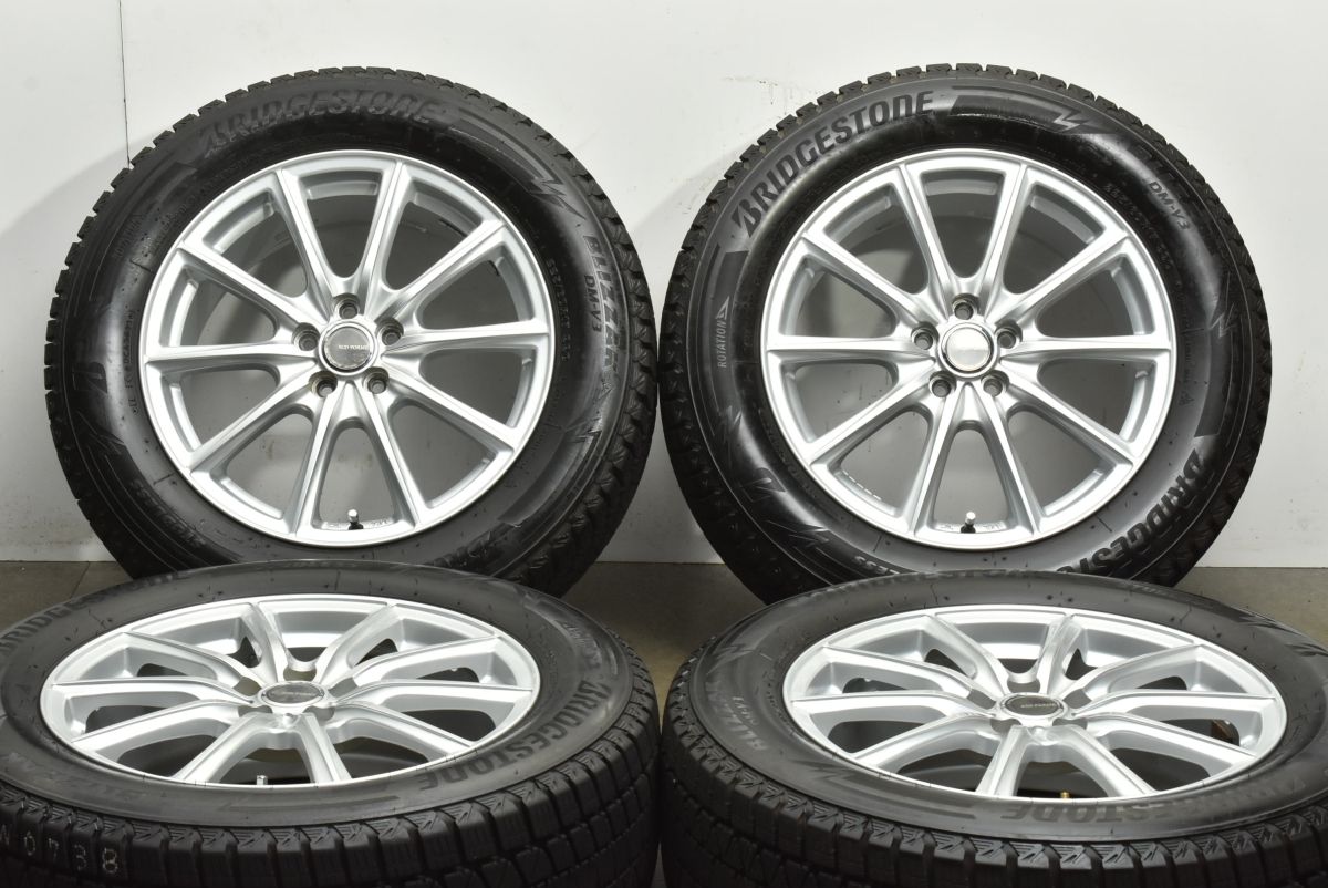 バリ溝 エコフォルム 17 in 7 J 50 PCD 100 ブリヂストン ブリザック DM V 3 225 60 R GT系 XV SJ フォレスター BR レガシィアウトバック