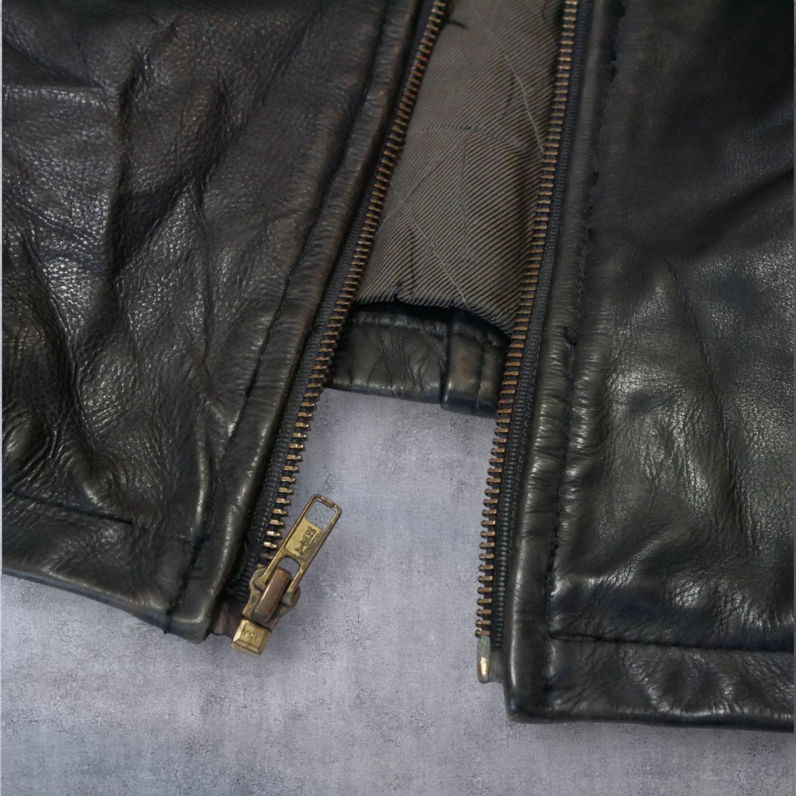 超希少4XL】90s 本革 レザーカーコート BLACKカラー 黒 AMERICAN BASE