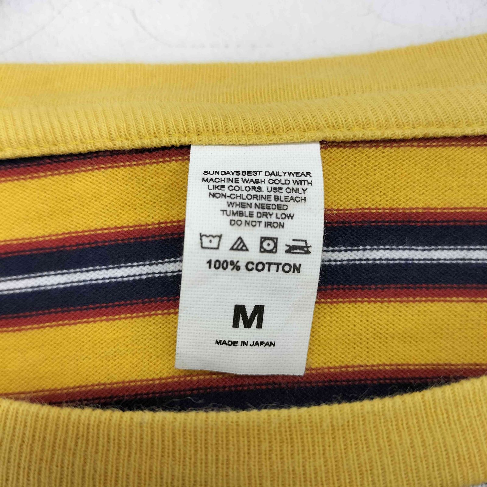 サンデイズベスト SUNDAYS BEST BORDER POCKET TEE メンズ JPN：M