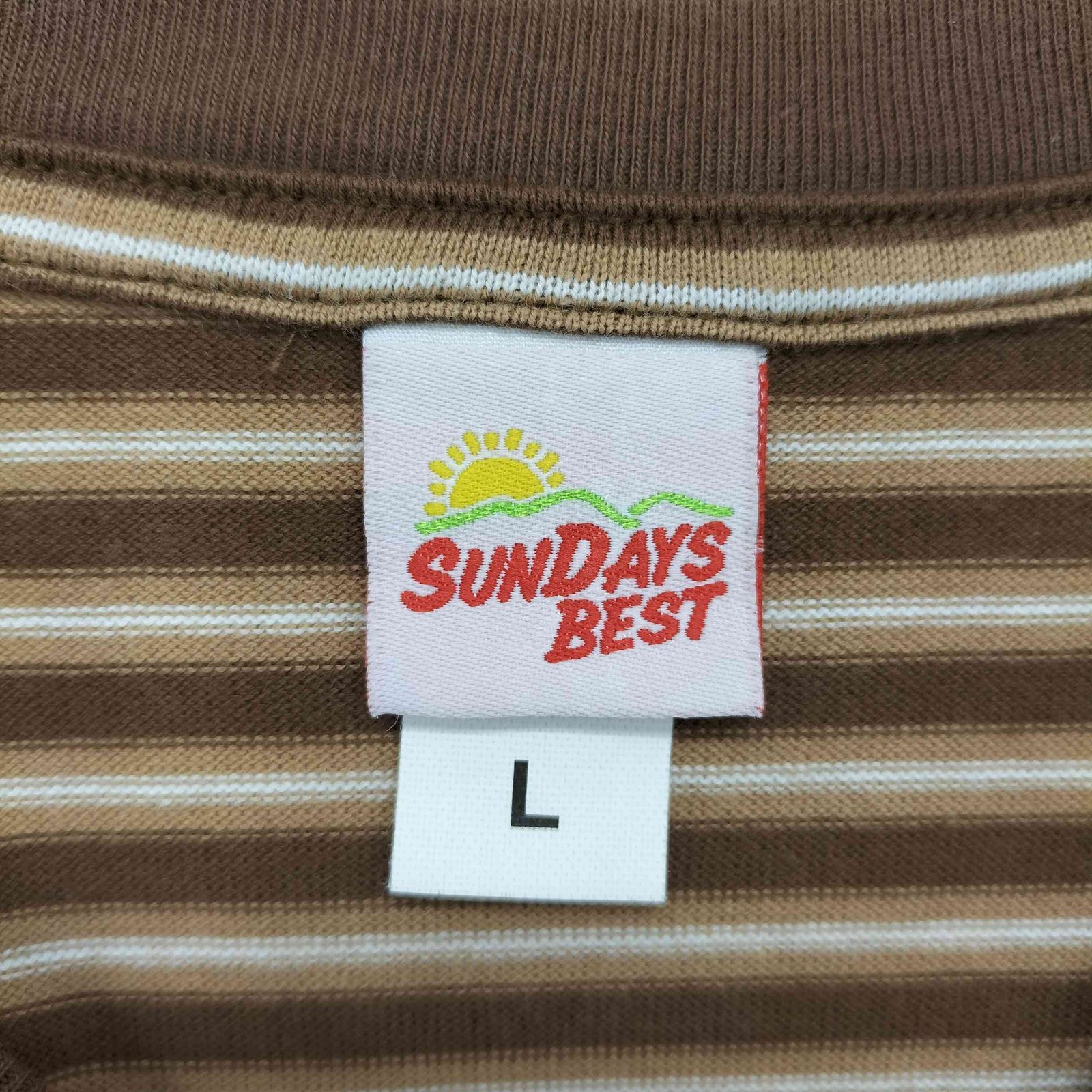 サンデイズベスト SUNDAYS BEST BORDER POCKET TEE メンズ JPN：L