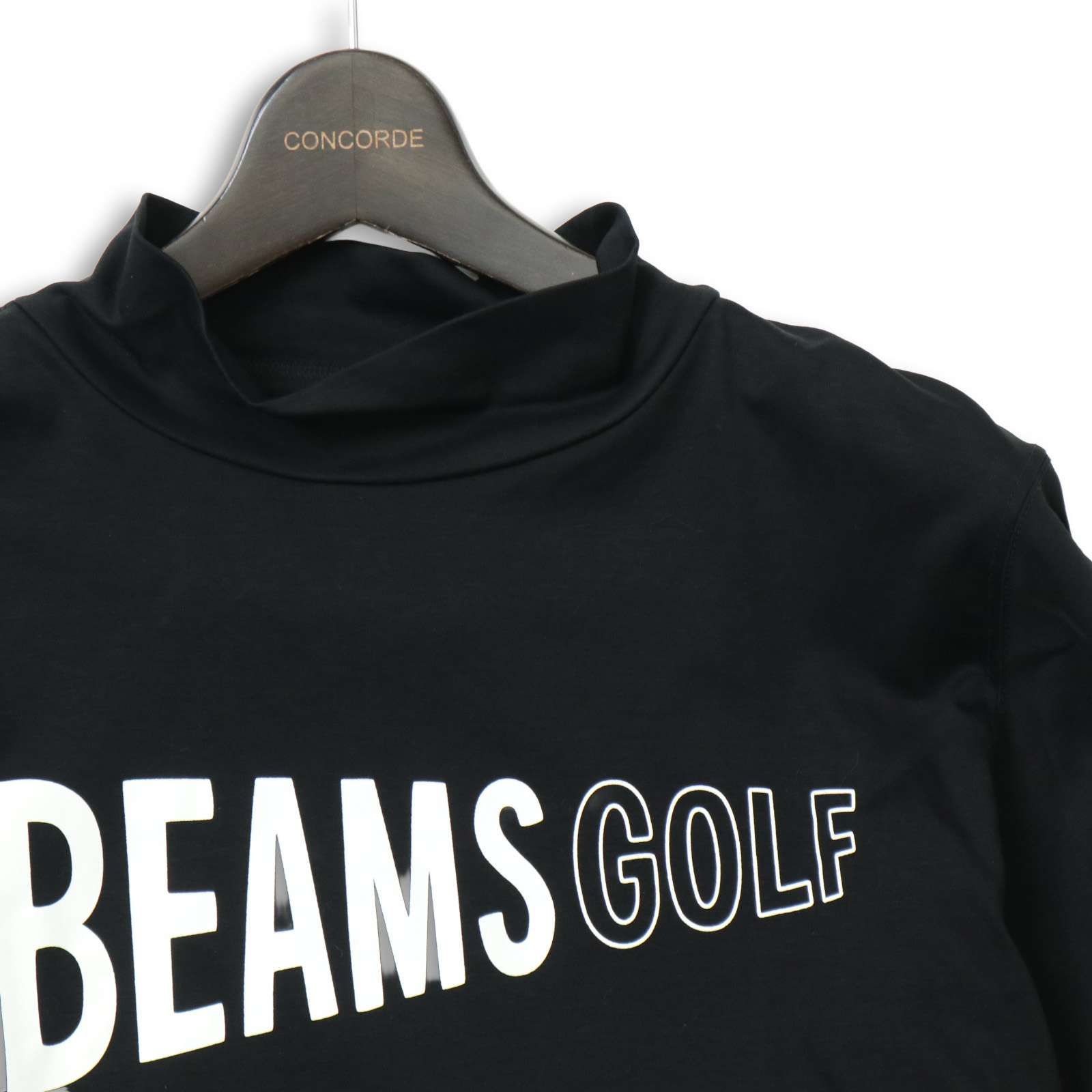 BEAMS GOLF ビームス ゴルフ 通年 ビッグ ロゴ☆ 長袖 モックネック