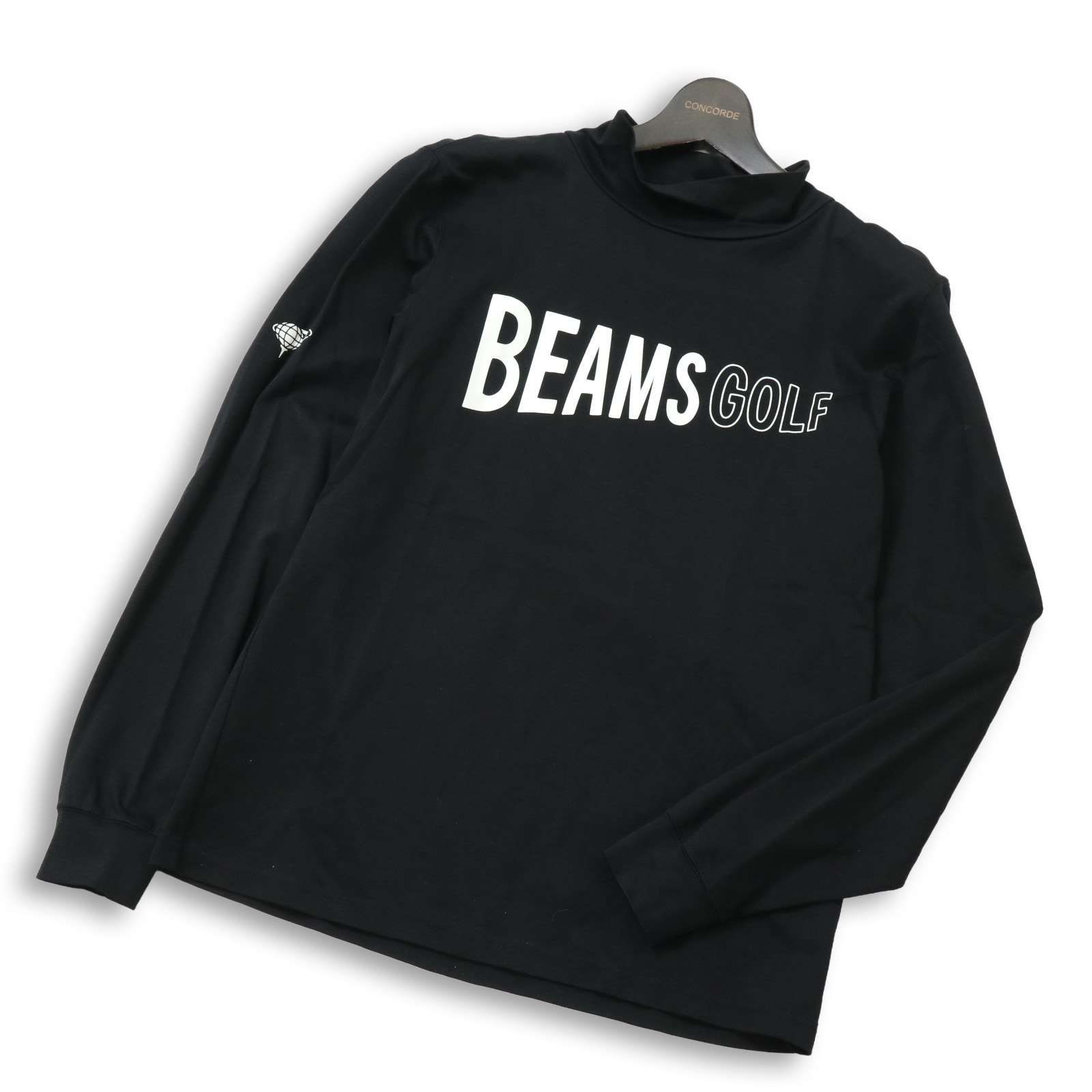 BEAMS GOLF ビームス ゴルフ 通年 ビッグ ロゴ☆ 長袖 モックネック