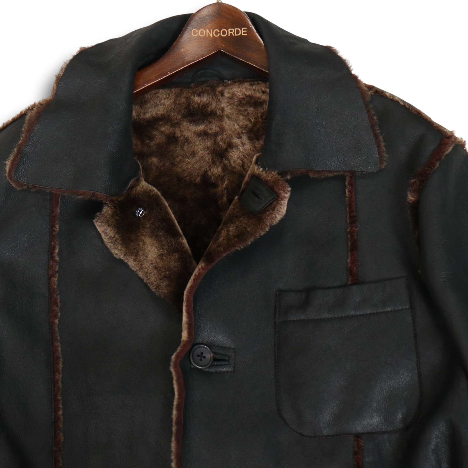 CHESTER BARRIE チェスターバリー 高級 シープスキン☆ 羊革 ボア