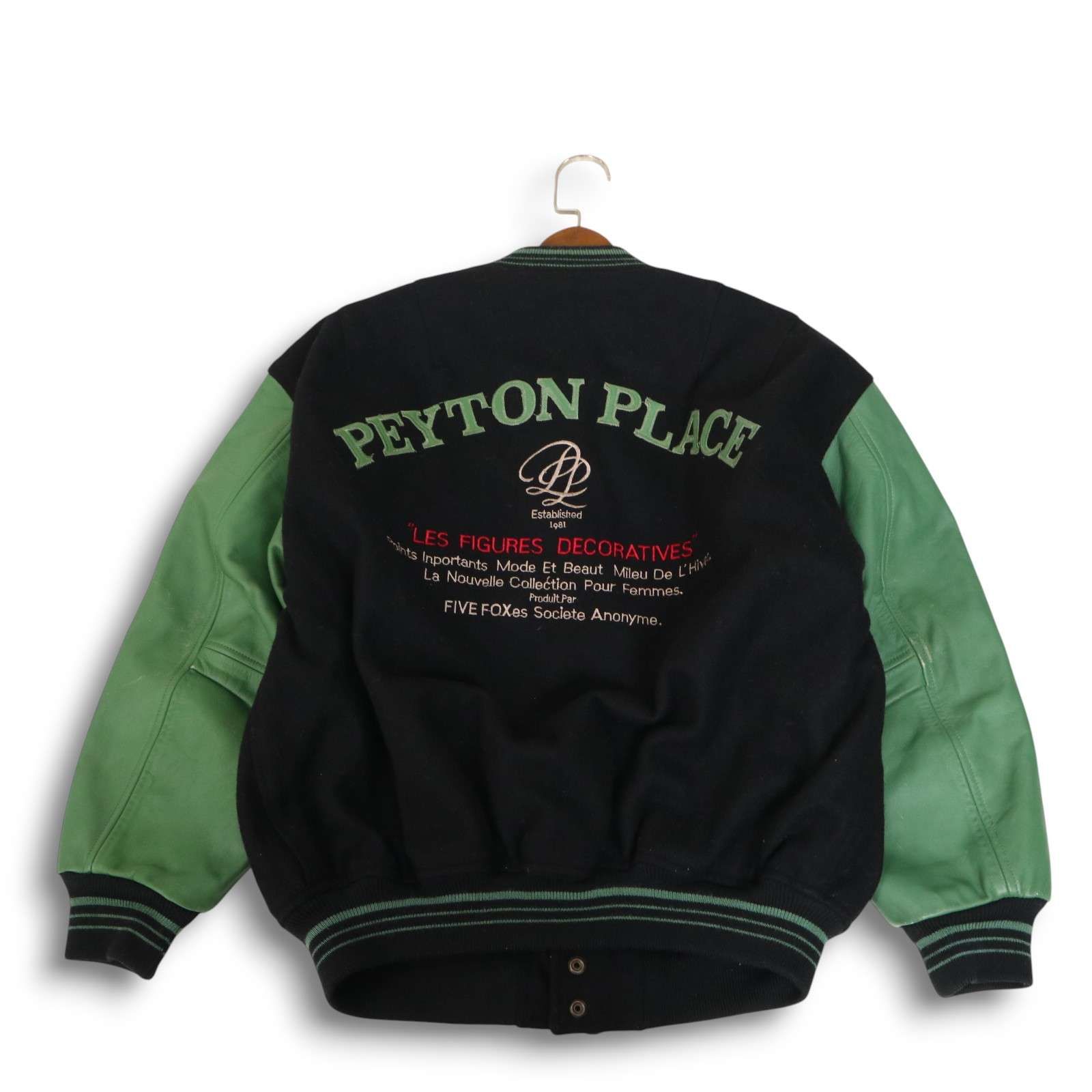 ペイトンプレイス　オールレザー　スタジャン　刺繍　古着 ペイトンプレイス オールレザー スタジャン 刺繍 古着 PEYTON PLACE