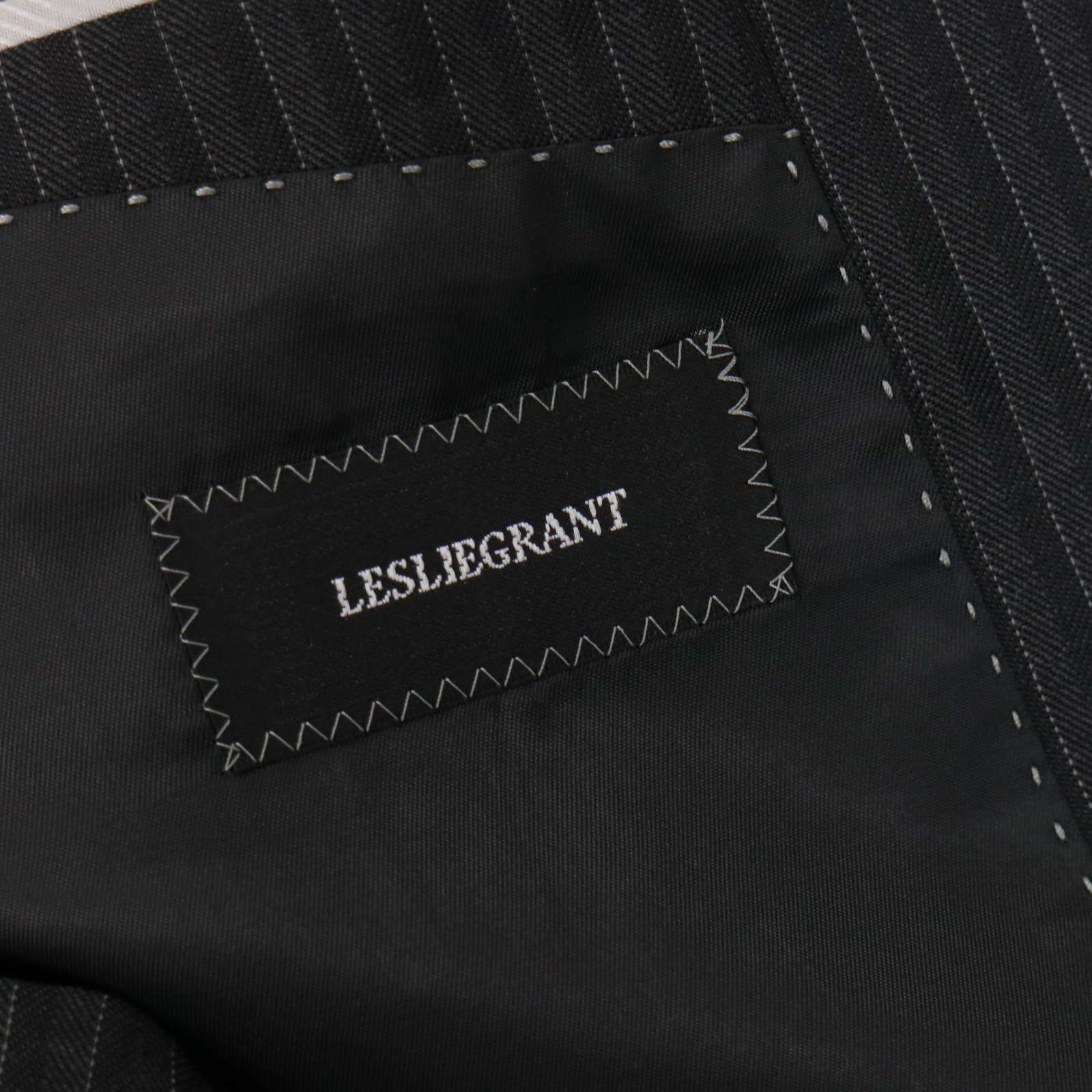 新品 未使用】 LESLIEGRANT レスリーグラント 通年 総裏☆ ストライプ