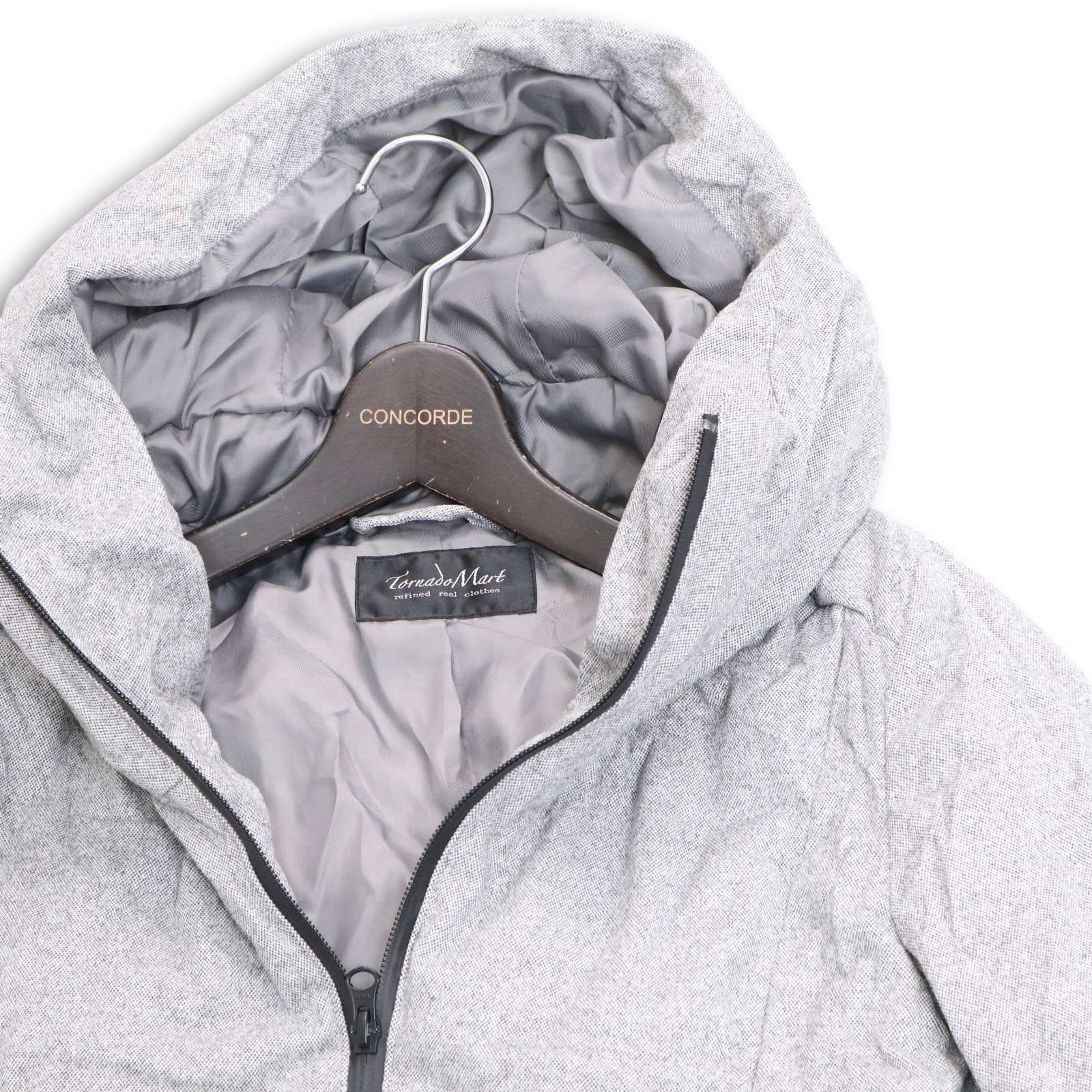 TORNADO MARTトルネードマート　スエードダウンブルゾン　グレー TORNADO MART｜TORNADO MART∴T/Cスエードダウンブルゾン | Rakuten