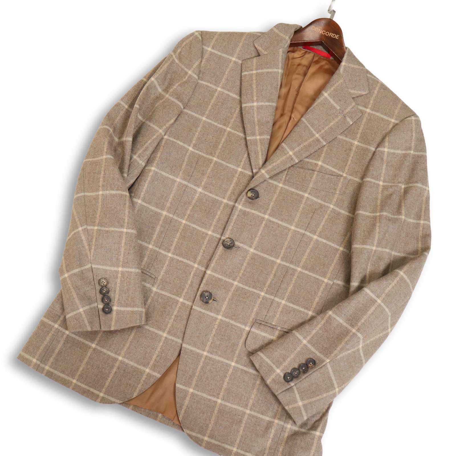 イタリア製☆ ISAIA イザイア 秋冬☆ ウィンドウペン チェック ウール