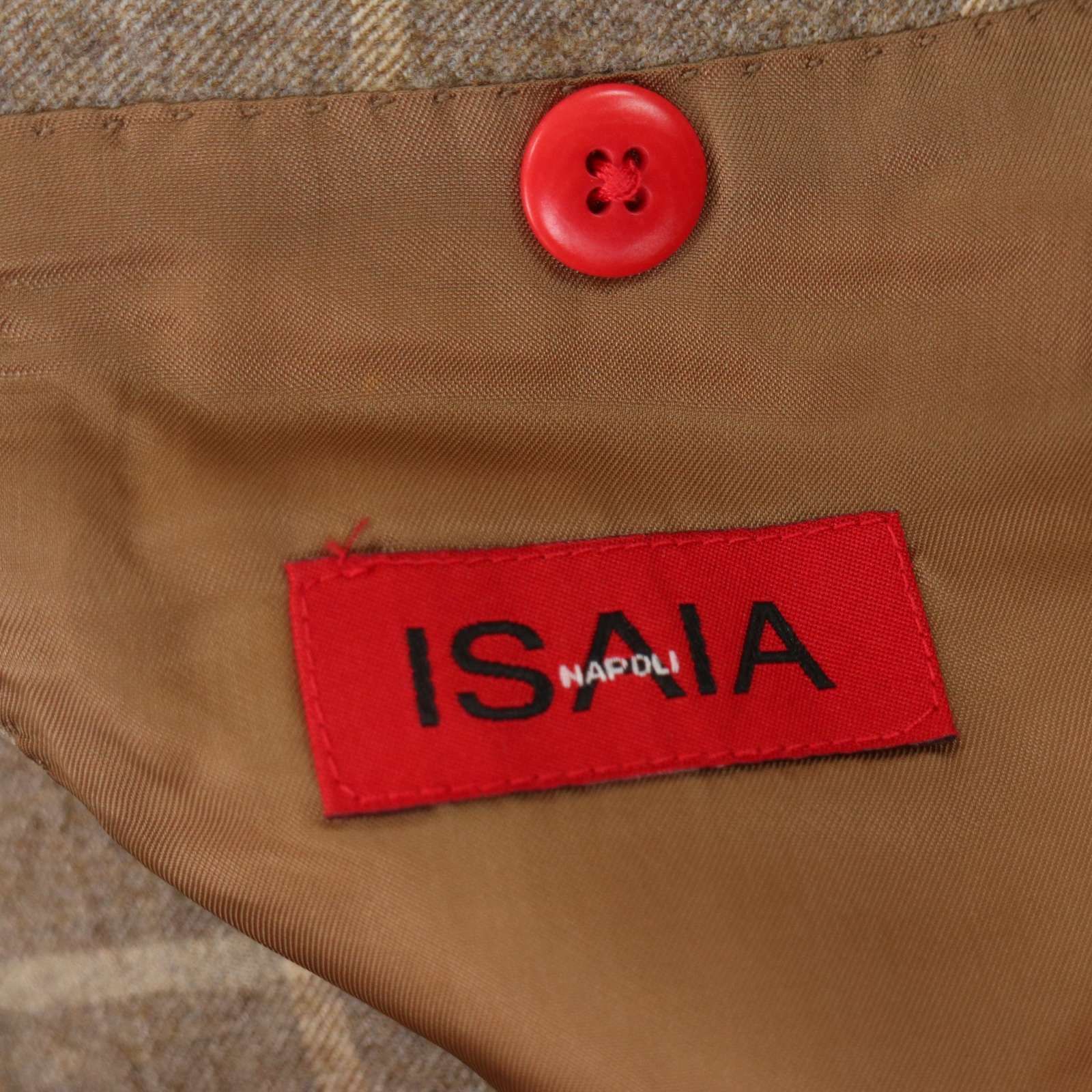 イタリア製☆ ISAIA イザイア 秋冬☆ ウィンドウペン チェック ウール