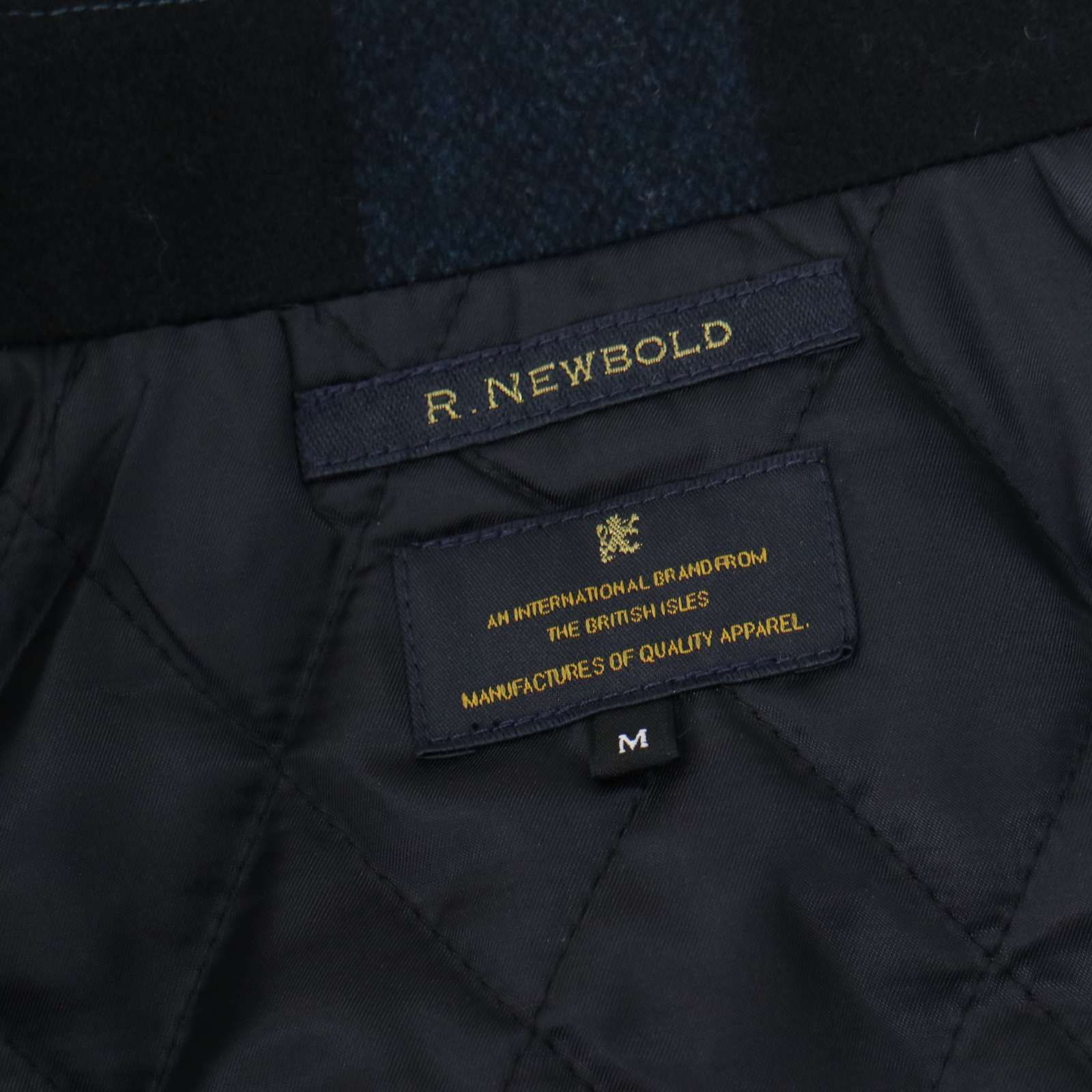 R.NEWBOLD ポールスミス 秋冬 中綿☆ チェック柄 ウール ピーコート P