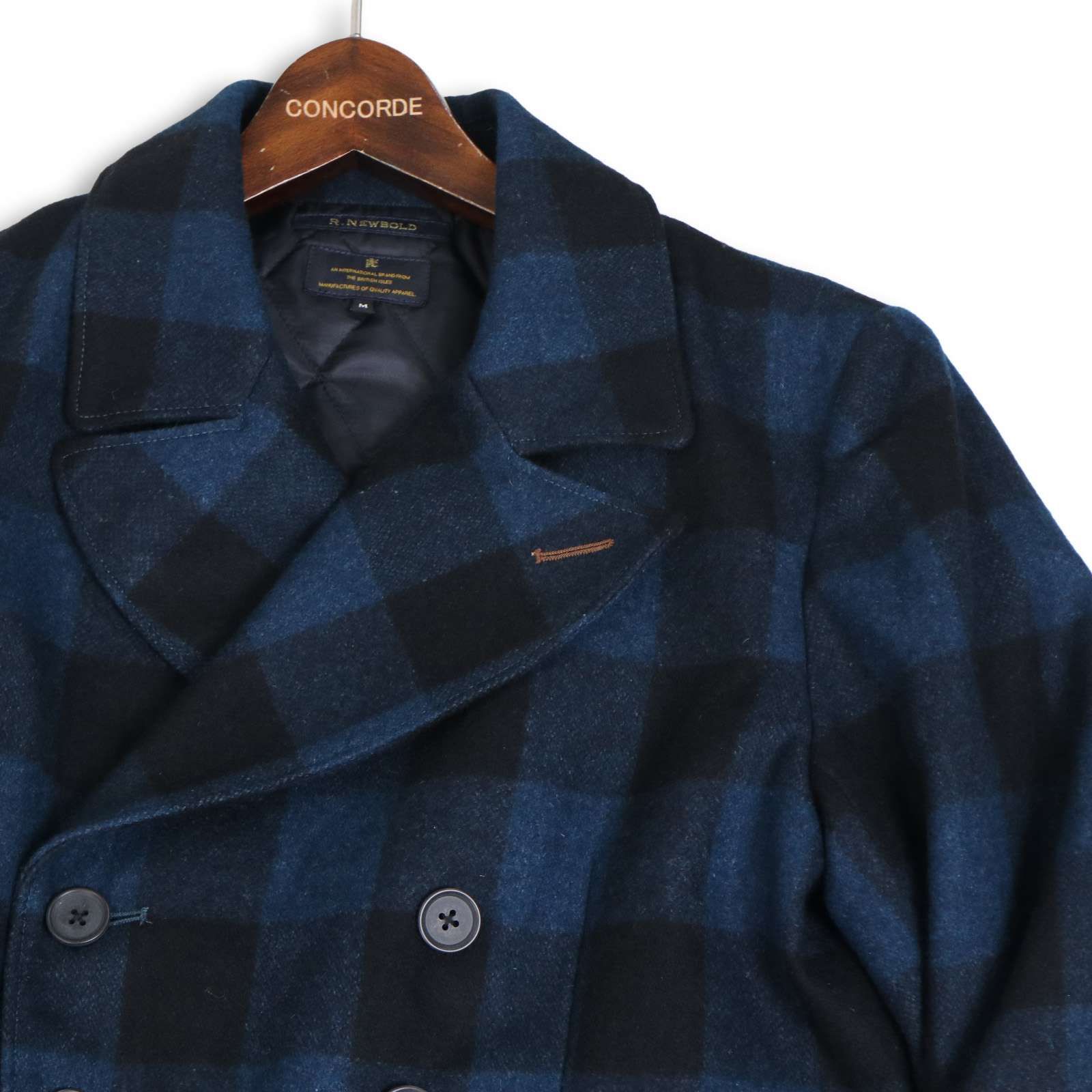 R.NEWBOLD ポールスミス 秋冬 中綿☆ チェック柄 ウール ピーコート P