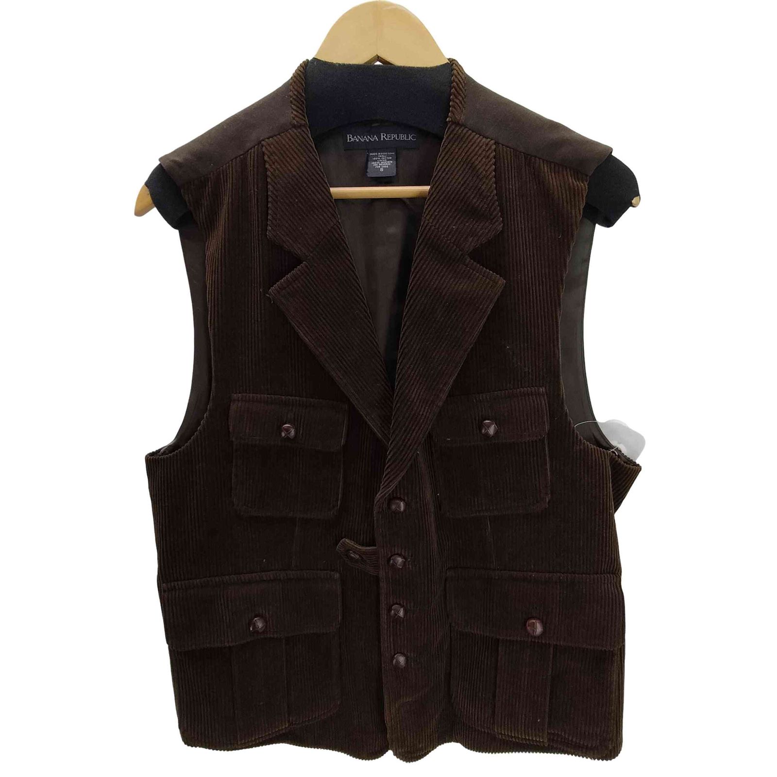 バナナリパブリック BANANA REPUBLIC 90-00S ウッドボタン 太畝