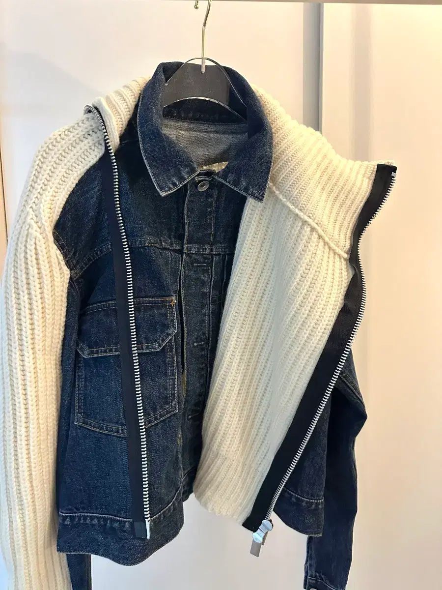  SACAI サカイ デニムニット ブルゾン テーラードジャケット ジャケット アウター