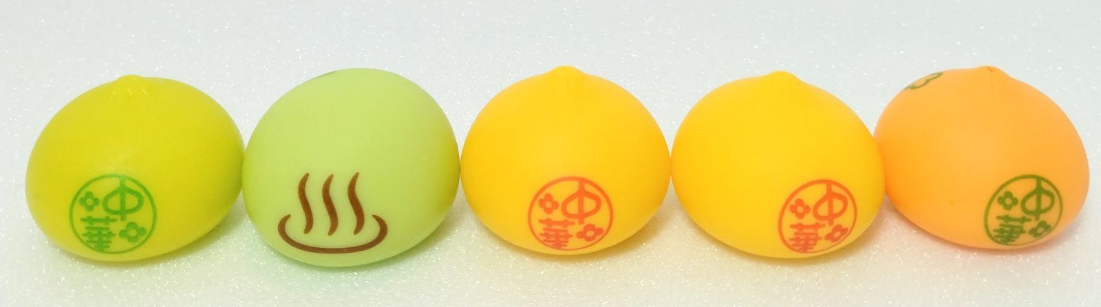 中華まんじゅうくん 温泉まんじゅうくん ソフビ 人形 10点セット