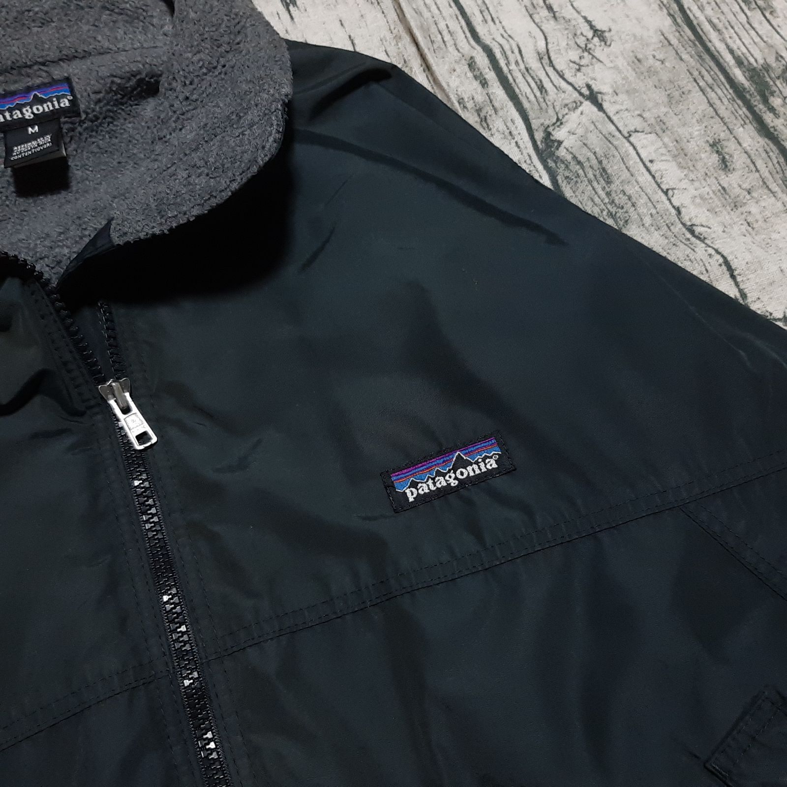 size M】パタゴニア シェルドシンチラ 2002 ブラック 黒 patagonia
