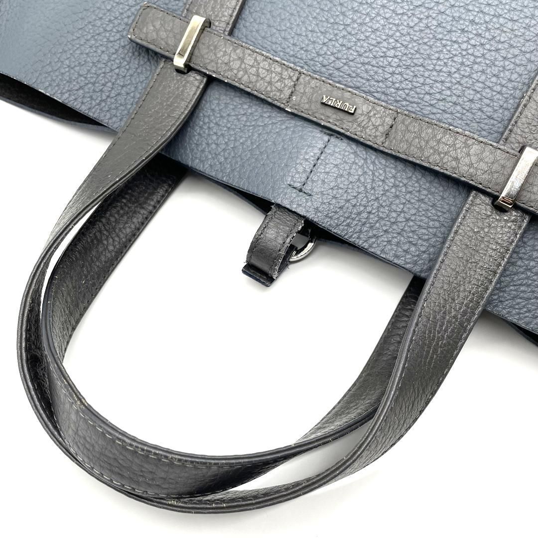 フルラ ジョーヴェ トートバッグ レザー シボ革 肩掛け ビジネスバッグ