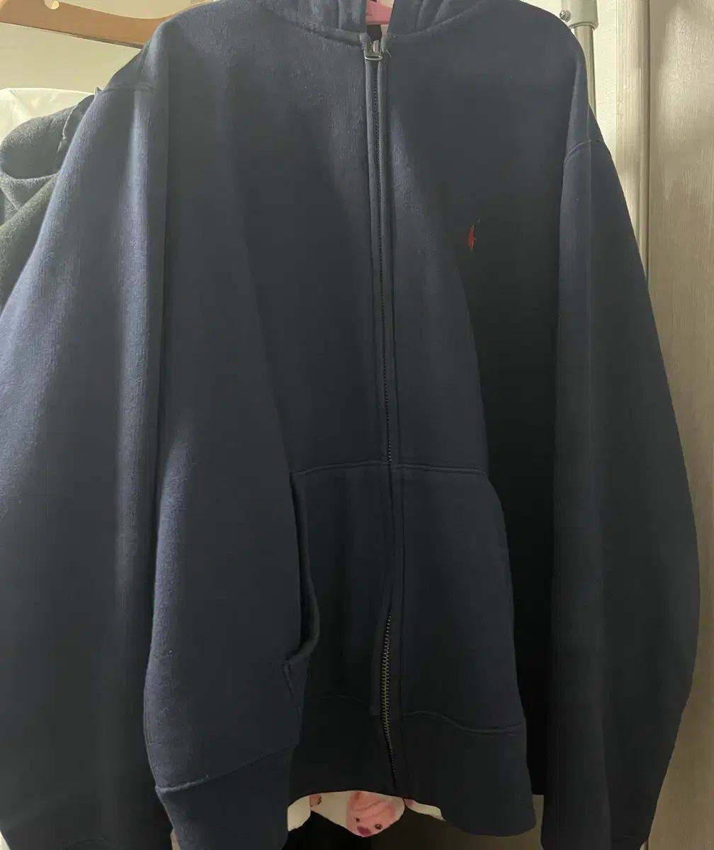 ポロ ラルフローレン ネイビー フードジップアップ ジュニア L