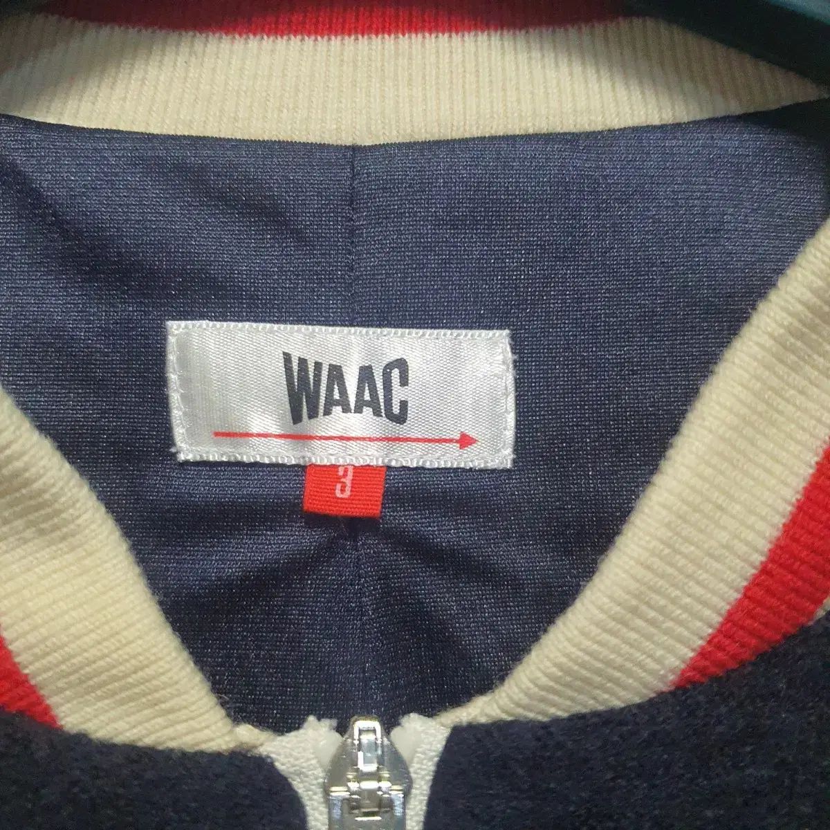 WAAC ワック ウールニット ジップジャケット ブルー M - メルカリ WAAC