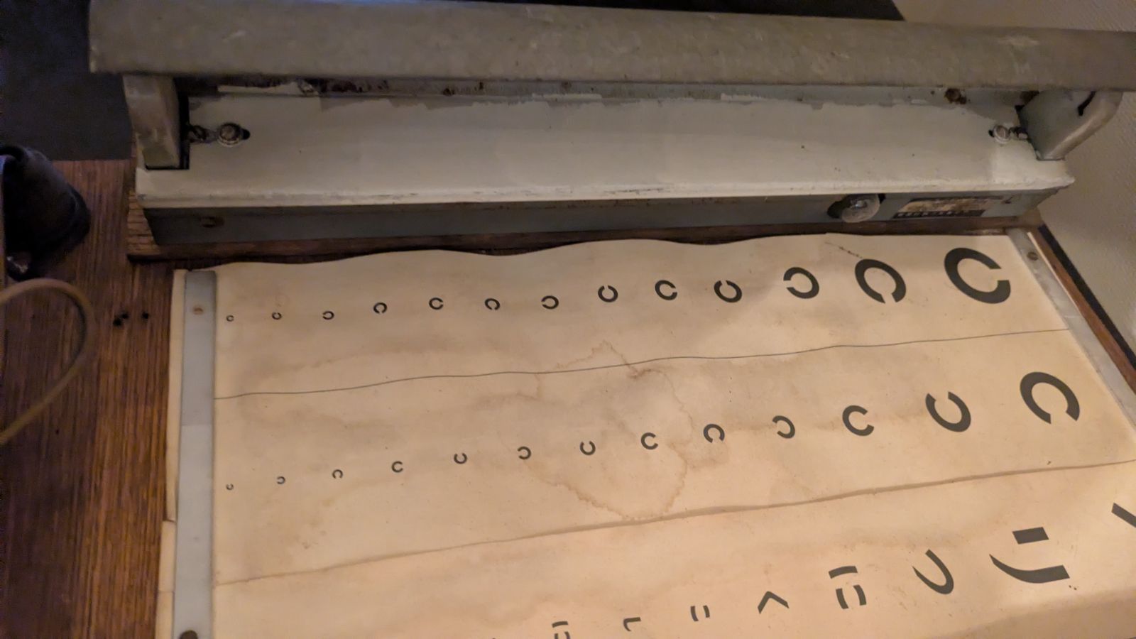 昭和レトロ 木製 視力検査盤 視力検査器 希少 アンティーク