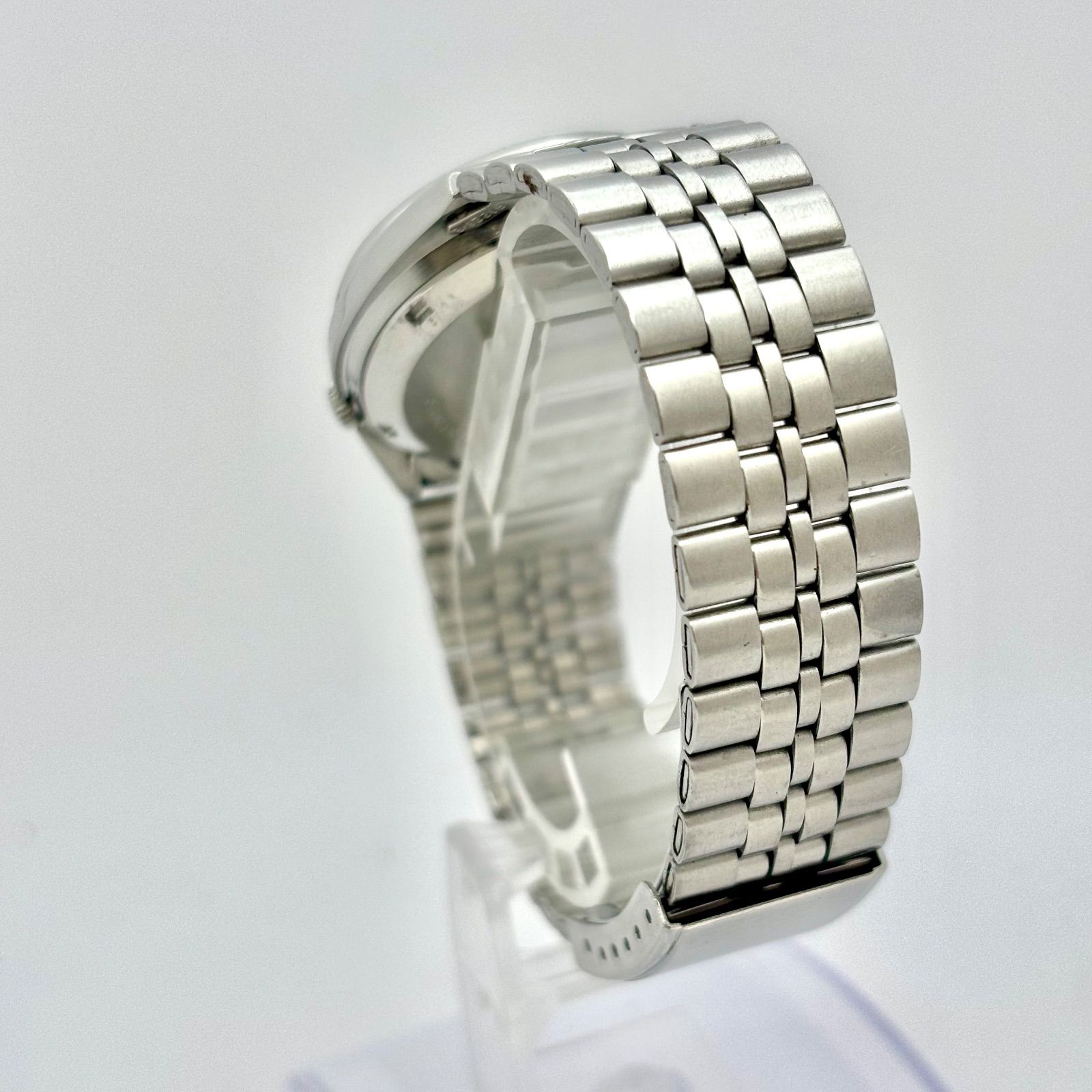 稼働 SEIKO セイコー 5 自動巻き 7S26-01V0 裏スケ 21石 シルバー文字 